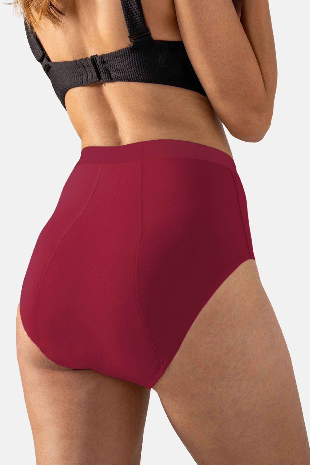 Mahina Reusable & Leak Proof Period Panty Blush Red Cotton High Rise Super Heavy Flow Pack of 1
