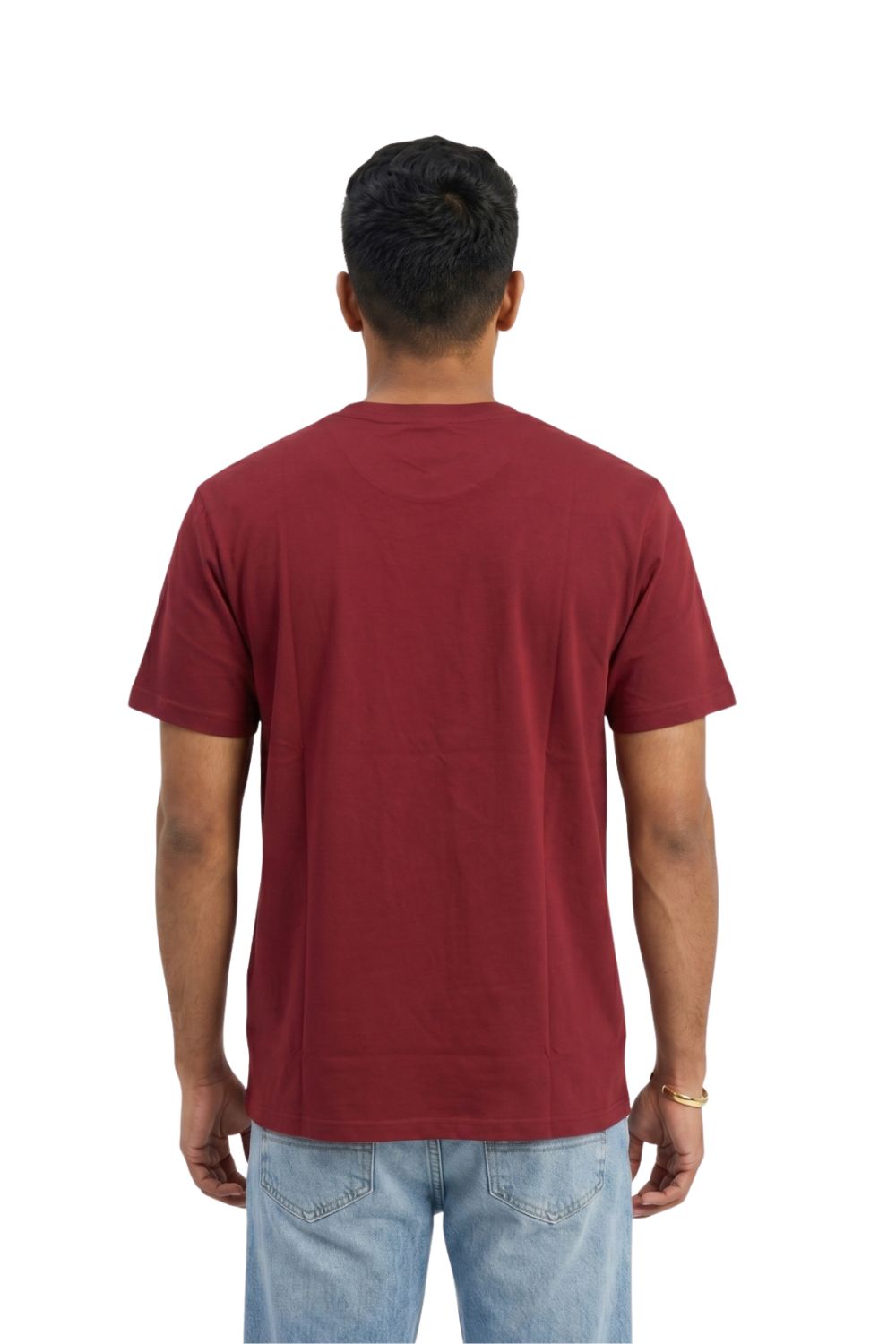 Enhance Men’s Cotton T-Shirt – Round Neck Printed T-Shirt with Coffee Graphic | Casual Everyday Wear T-Shirt - Red - TG14