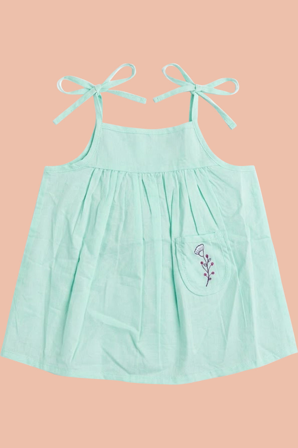 Oh Baby 100% Pure Cotton Everyday Comfort Baby Vest – Soft Breathable Infant Innerwear for Newborn Boys & Girls - Green - FR04