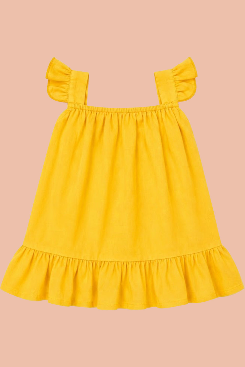 Oh Baby 100% Pure Cotton Everyday Comfort Baby Vest – Soft Breathable Infant Innerwear for Newborn Boys & Girls - Orange - FR09