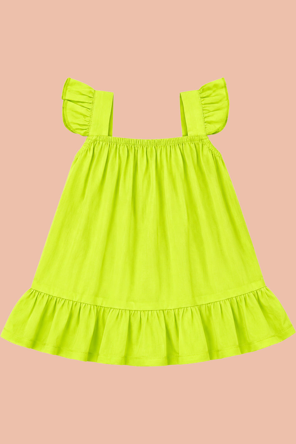 Oh Baby 100% Pure Cotton Everyday Comfort Baby Vest – Soft Breathable Infant Innerwear for Newborn Boys & Girls - Lime Green - FR09