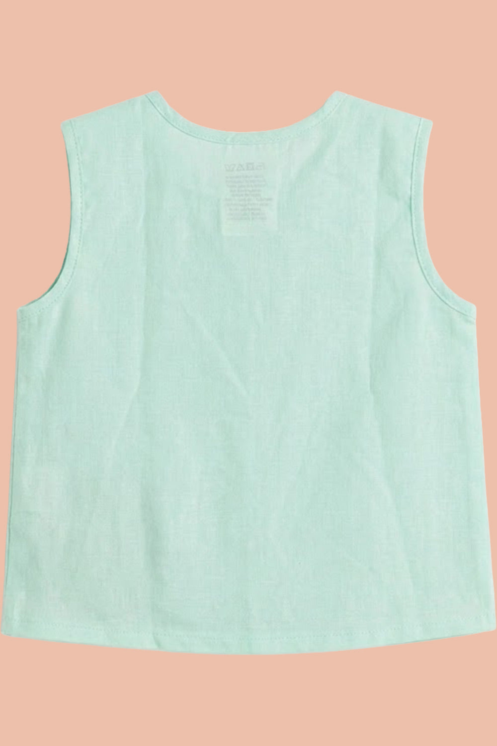 Oh Baby 100% Pure Cotton Everyday Comfort Baby Vest – Soft Breathable Infant Innerwear for Newborn Boys & Girls - Green - VS08