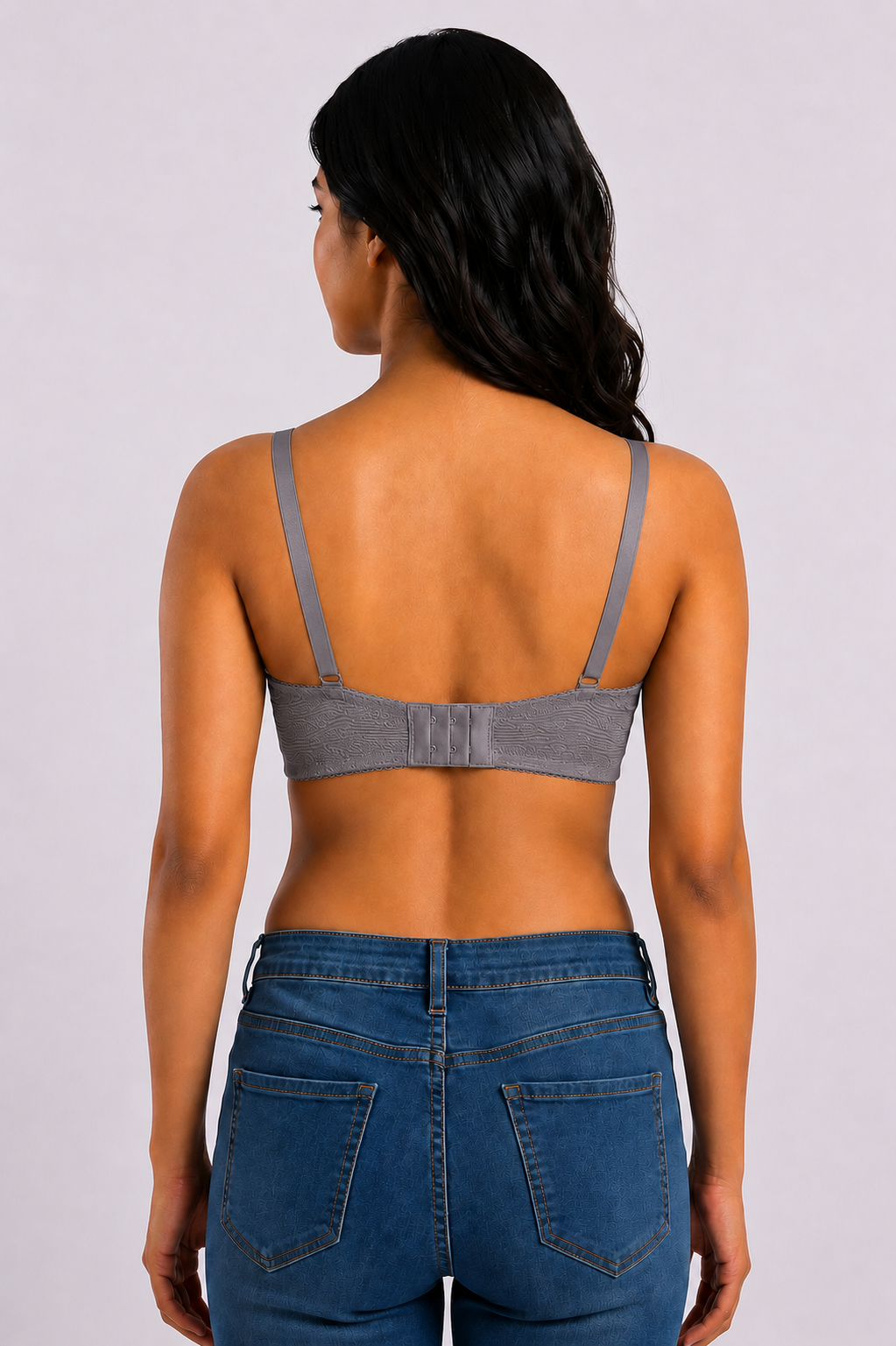 Women's Heavy Push-Up Shimmer Bra | Underwired Seamless Padded Bra for Women | Low Coverage Cotton Blend Fashion Bra - 828