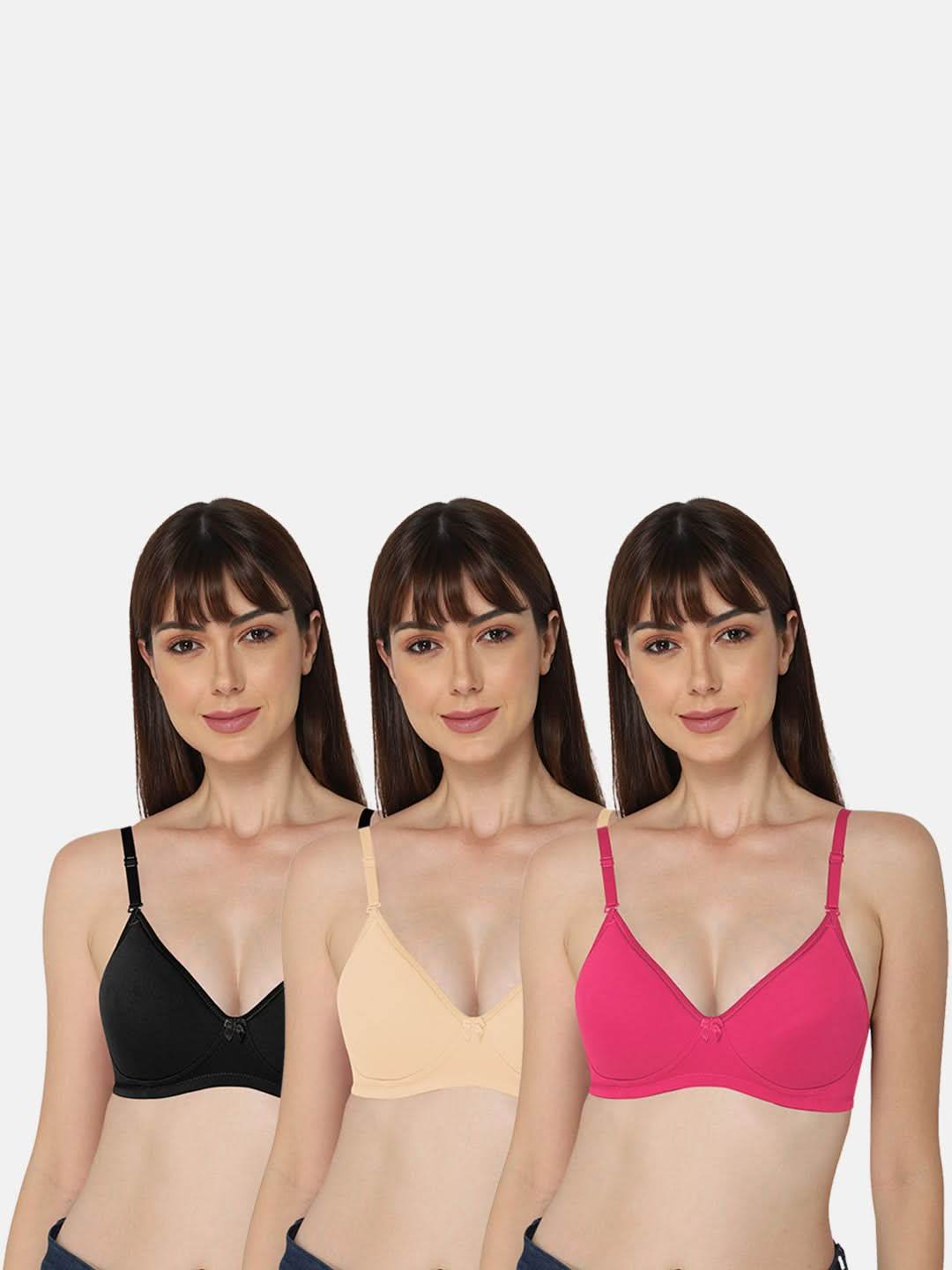 Intimacy Everyday Bra Combo Pack – Comfortable and Supportive Daily Wear for All-Day Comfort (EC06 - C66) - Naidu Hall Family Store