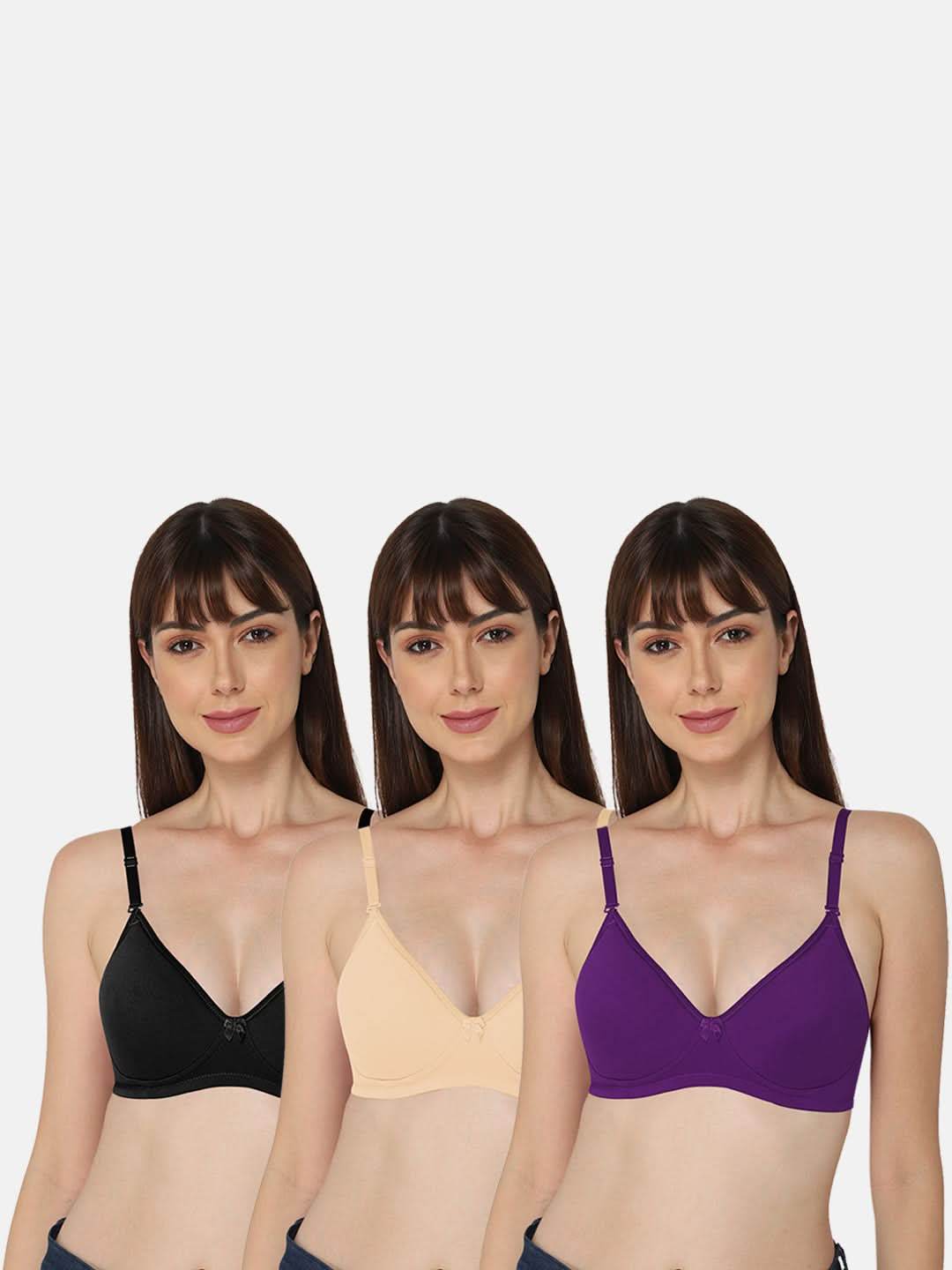 Intimacy Everyday Bra Combo Pack – Comfortable and Stylish Bras for Daily Wear (EC06 - C34) - Naidu Hall Family Store