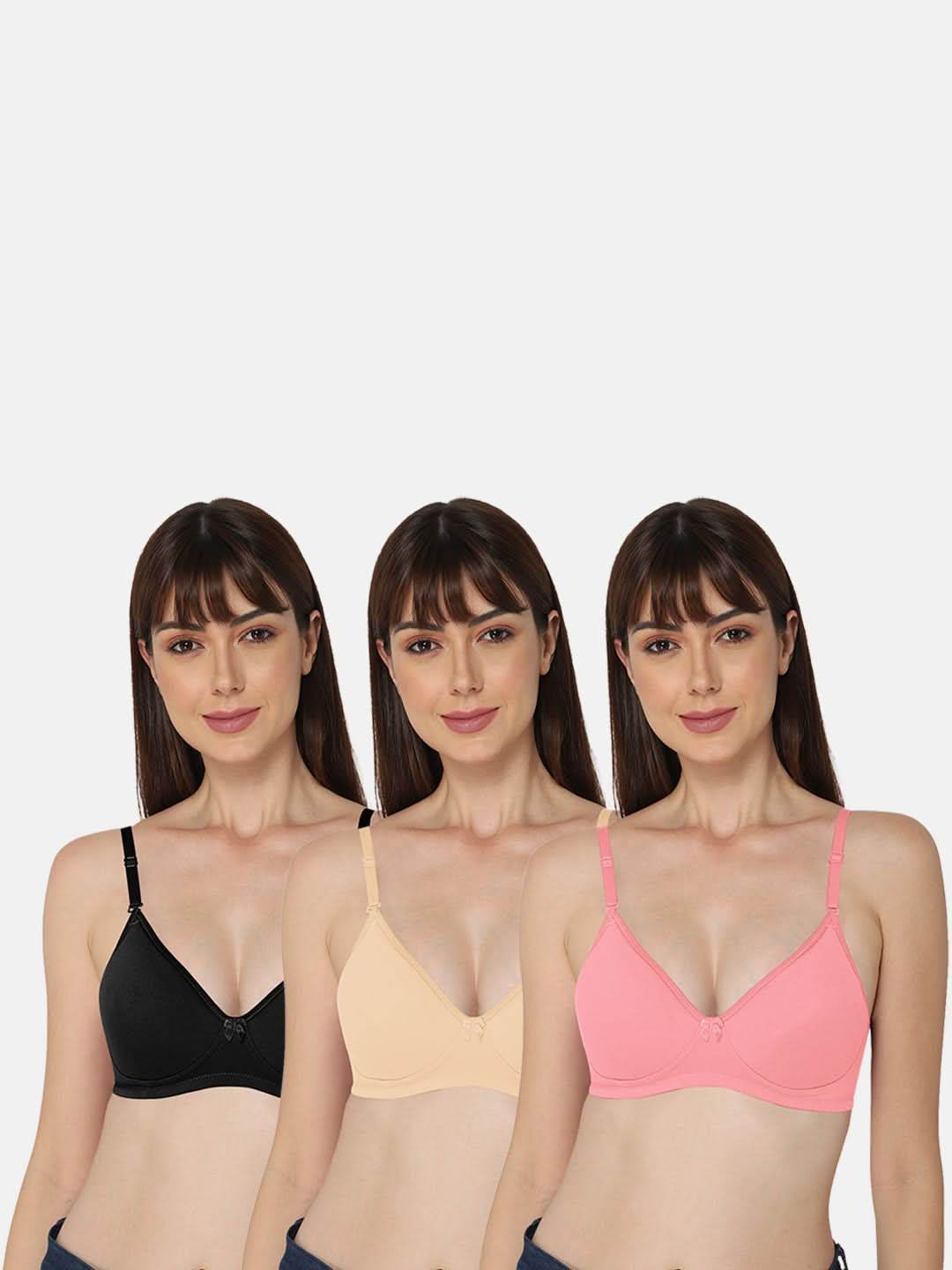 Intimacy Everyday Bra Special Combo Pack – Comfortable, Supportive Bras for Daily Wear (EC06 - C67) - Naidu Hall Family Store