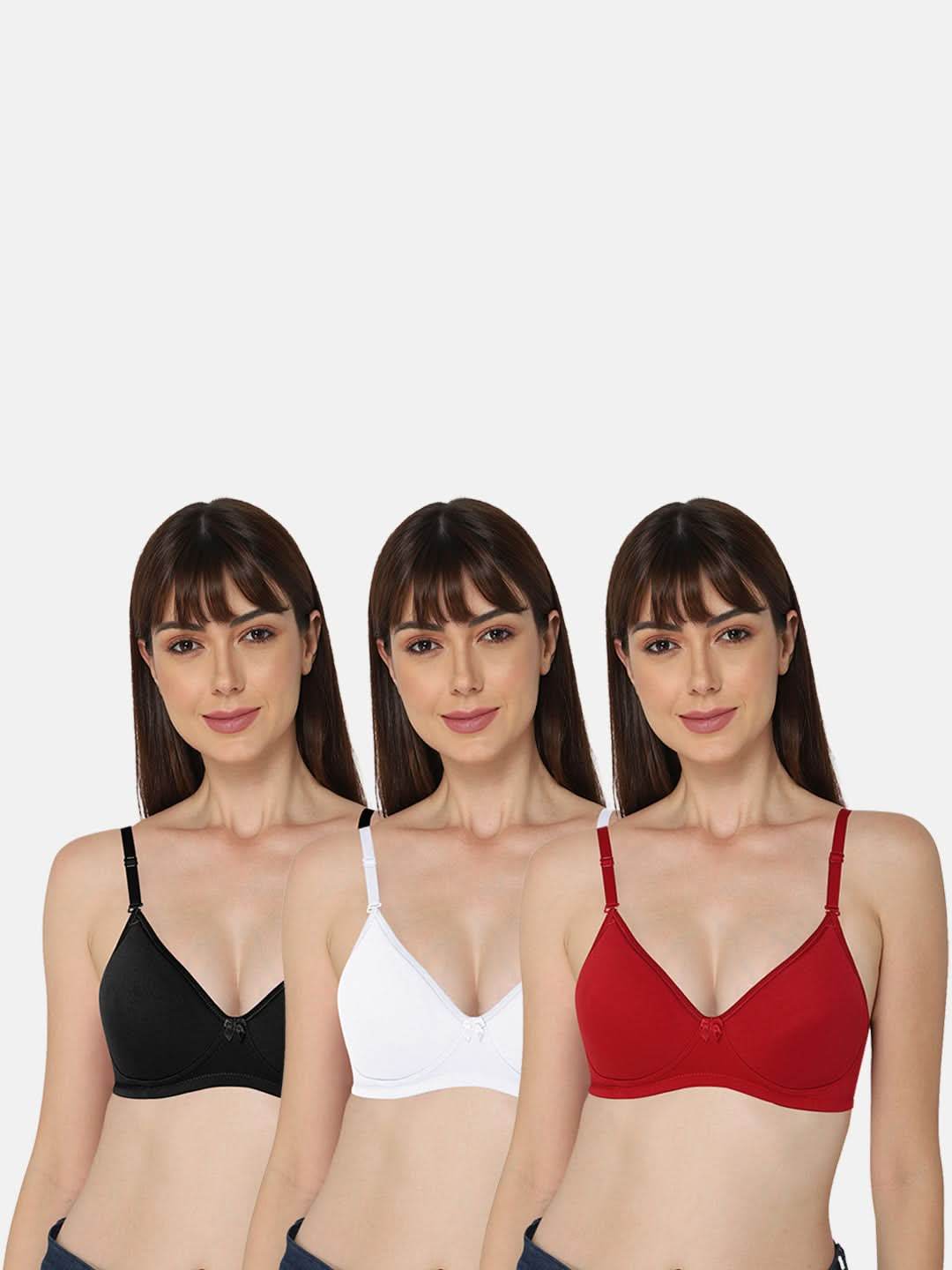 Intimacy Everyday Bra Combo Pack – Non-Wired, Comfortable, and Stylish Essentials for Daily Wear (EC06-C40) - Naidu Hall Family Store