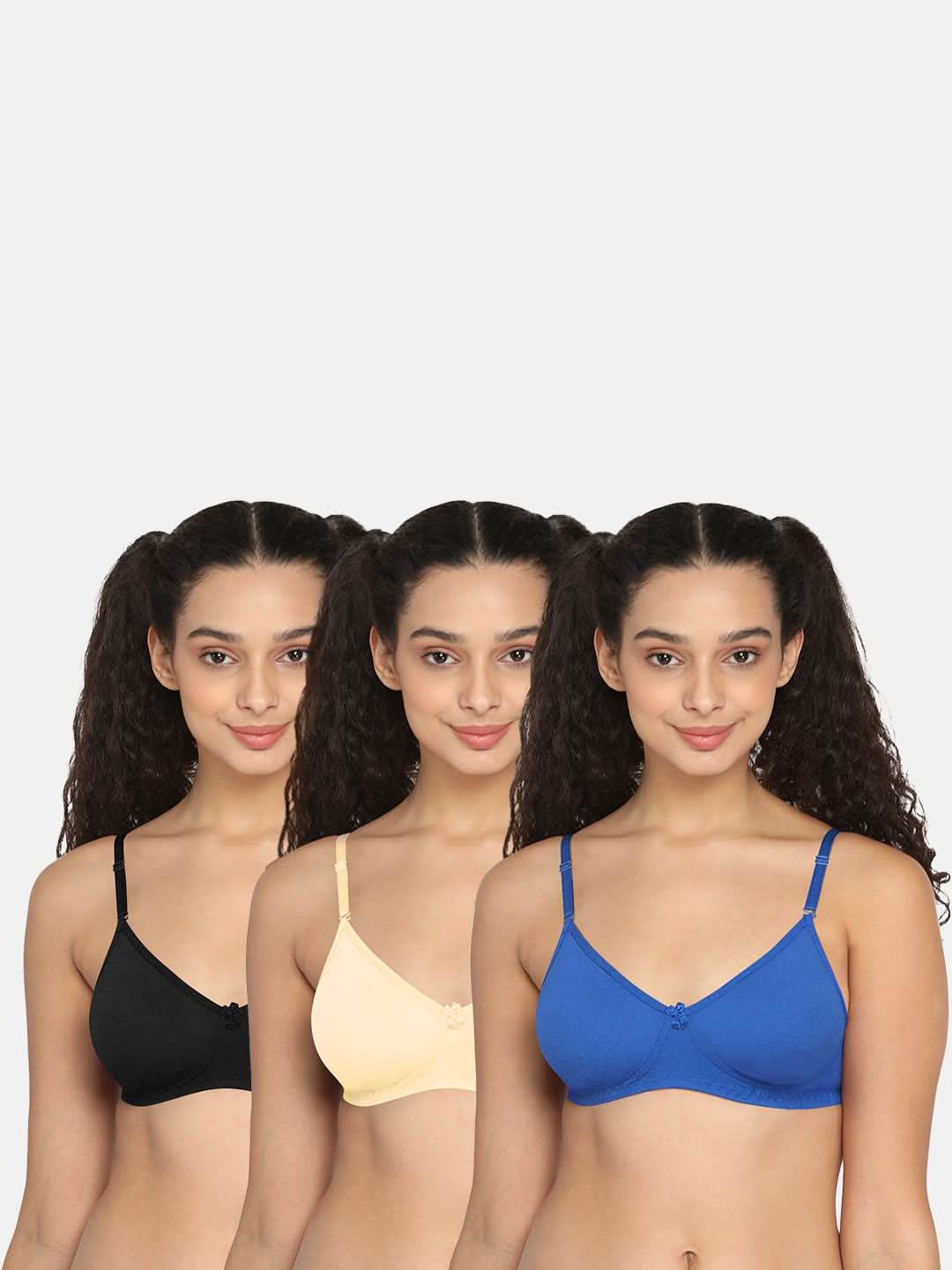 Intimacy Everyday Bra Combo Pack – Comfortable and Supportive Everyday Wear for All-Day Comfort (ES06 - C35) - Naidu Hall Family Store