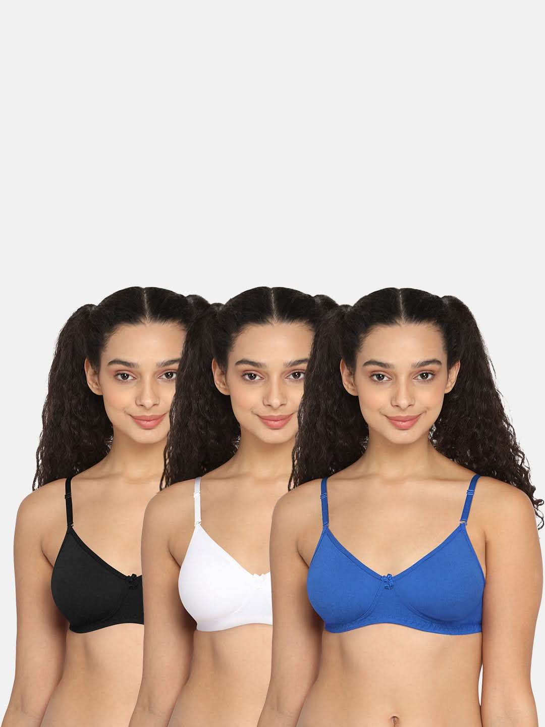 Intimacy Everyday Bra Combo Pack – Comfortable, Soft, and Supportive Bras for Daily Wear (ES06 - C43) - Naidu Hall Family Store