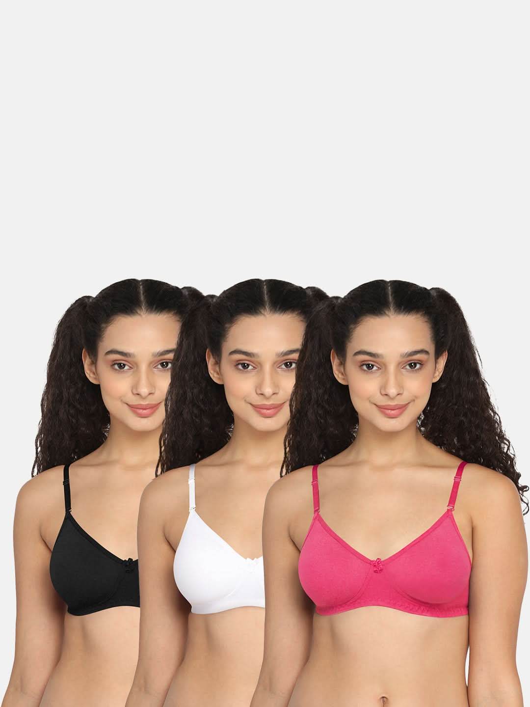 Intimacy Everyday Bra Combo Pack – Comfortable and Supportive Bras for Daily Wear (ES06 - C38) - Naidu Hall Family Store