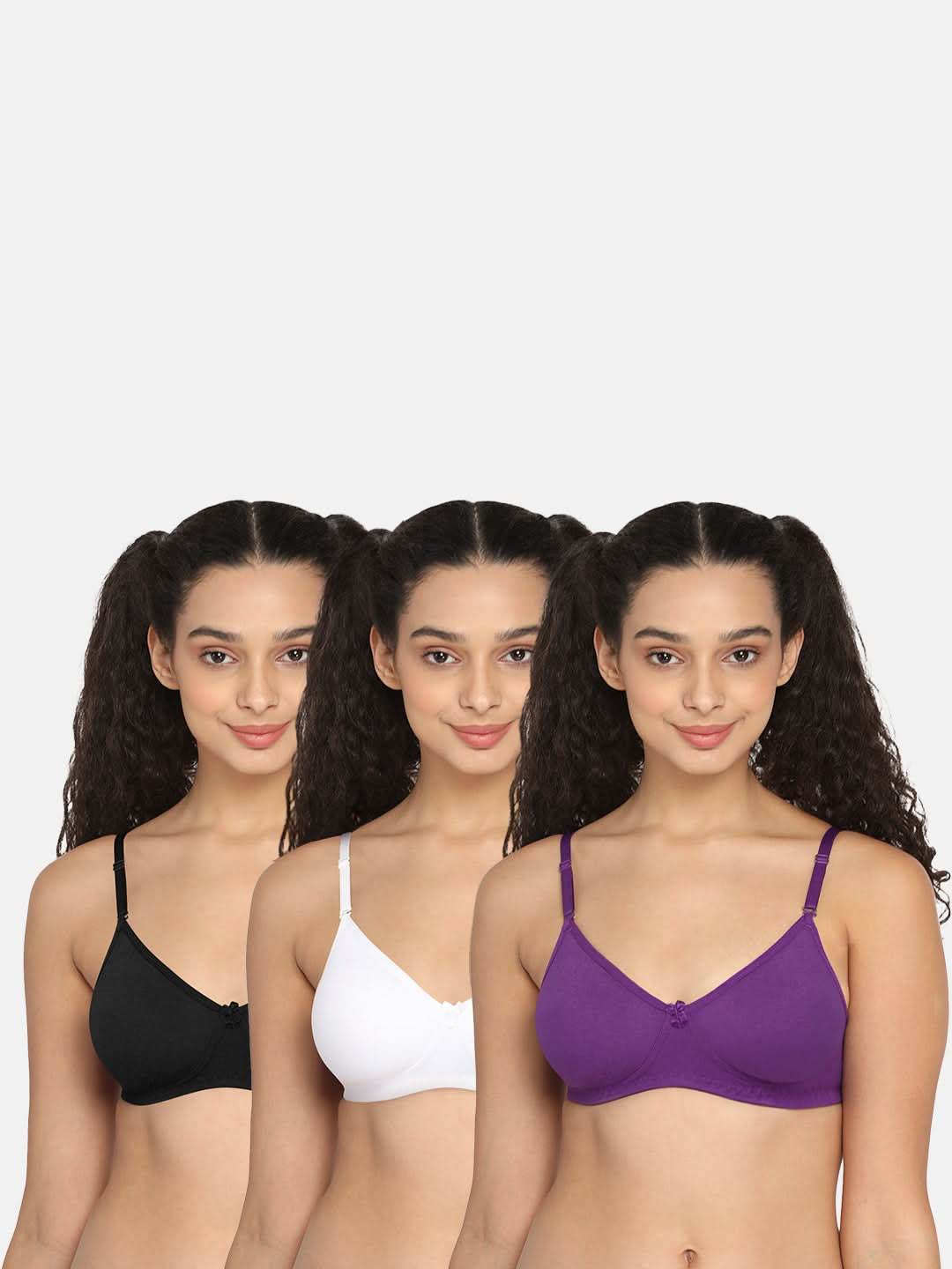 Intimacy Everyday Bra Combo Pack – Soft, Non-Padded, and Comfortable Daily Essentials for Women (ES06-C42) - Naidu Hall Family Store