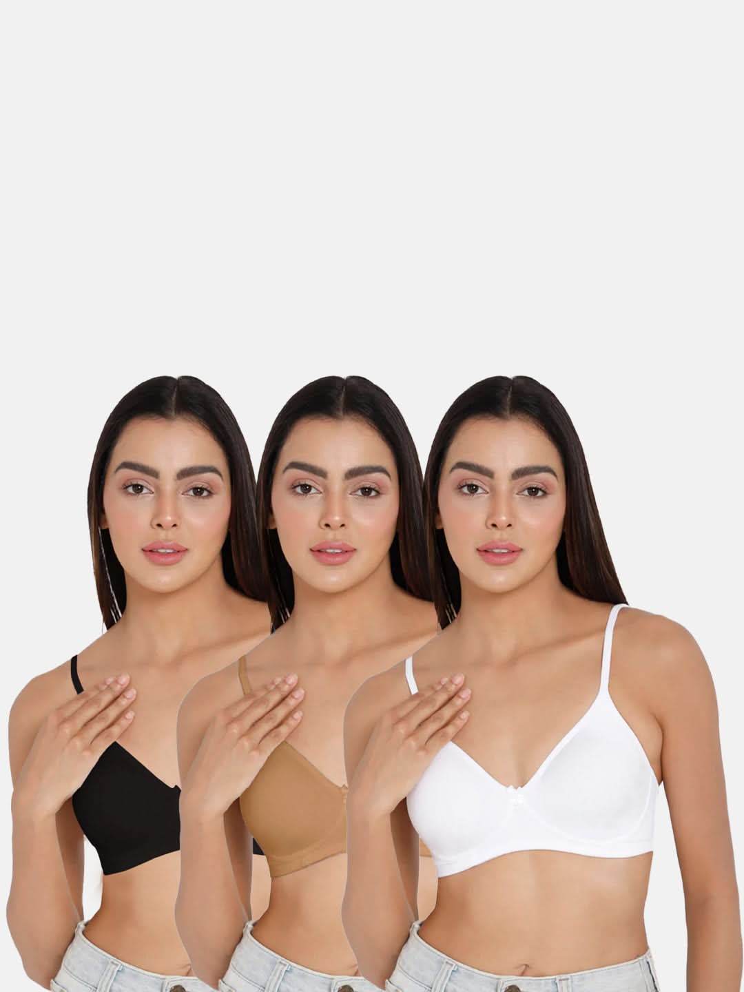 Intimacy Everyday Bra Combo Pack – Non-Wired and Lightweight Essentials for All-Day Comfort (ES11-C58) - Naidu Hall Family Store