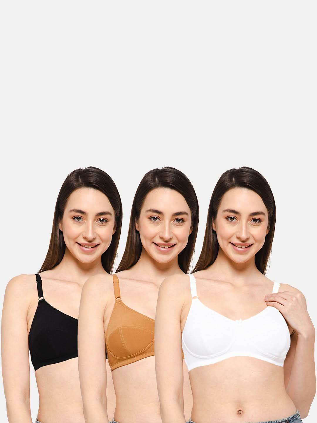 Intimacy Everyday Bra Combo Pack – Soft, Comfortable, and Supportive Bras for Daily Wear (ES18 - C58) - Naidu Hall Family Store