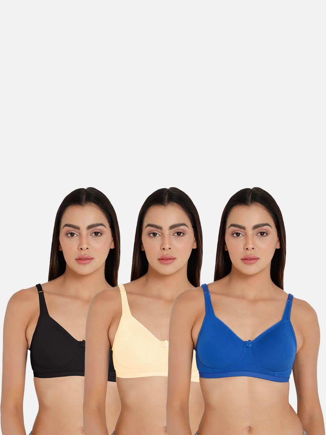 Intimacy Everyday Bra Combo Pack – Stylish and Comfortable Daily Wear Bras for All-Day Support (ES21 - C35) - Naidu Hall Family Store