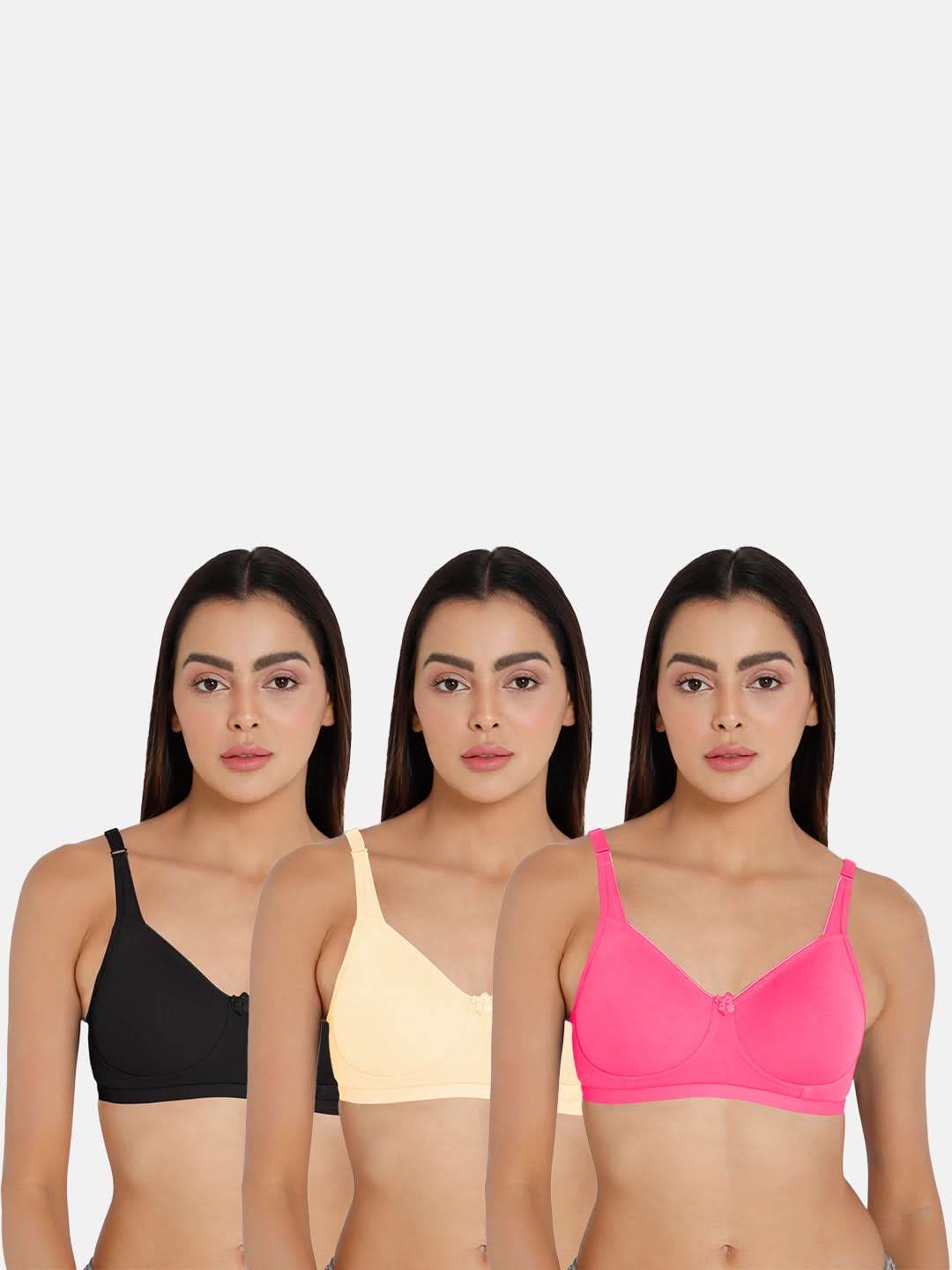 Intimacy Everyday Bra Special Combo Pack – Soft, Comfortable, and Supportive for Daily Wear (ES21 - C66) - Naidu Hall Family Store