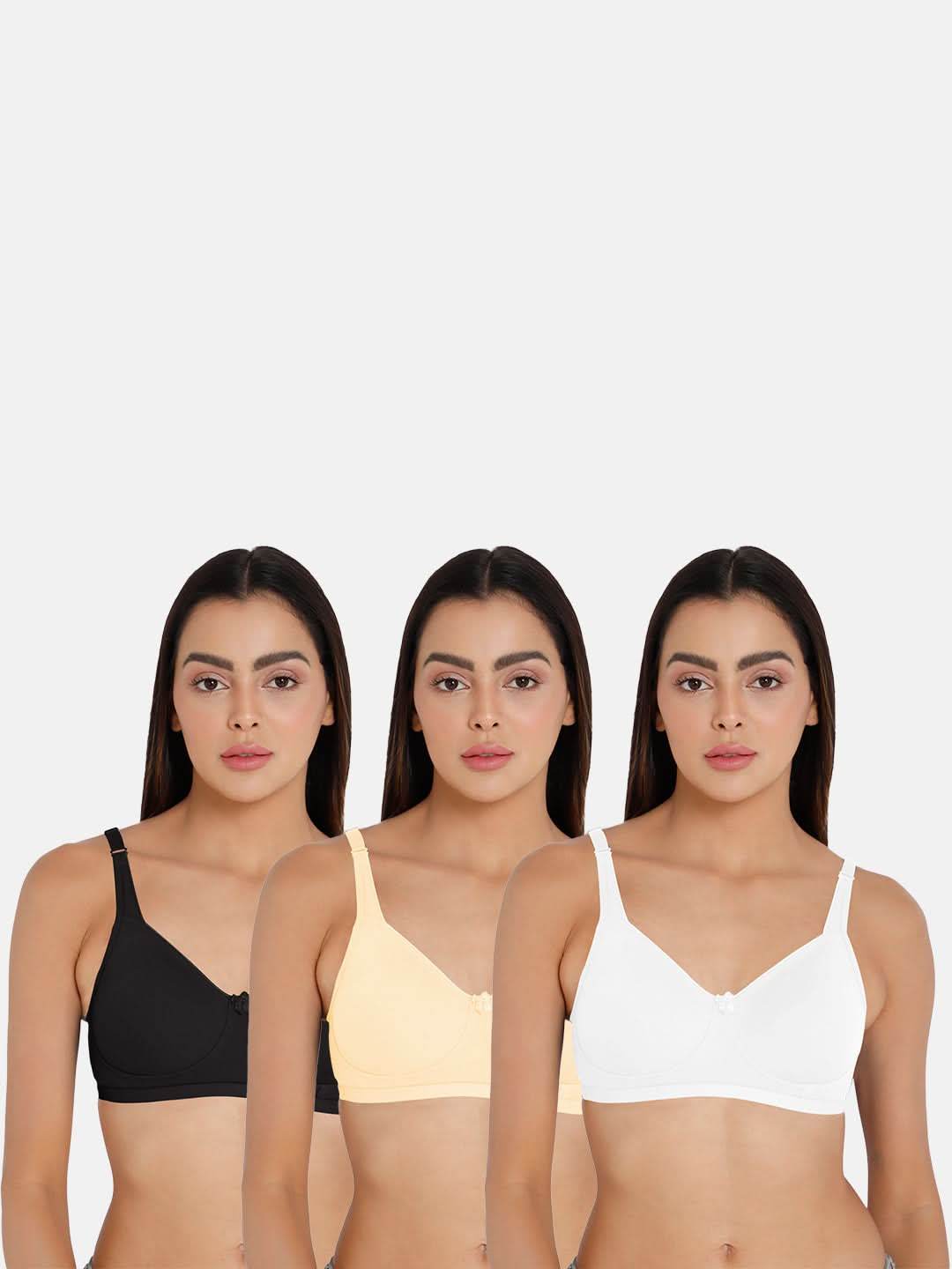 Intimacy Everyday Bra Combo Pack – Comfortable and Supportive Daily Wear Bras for All-Day Comfort (ES21, C63) - Naidu Hall Family Store