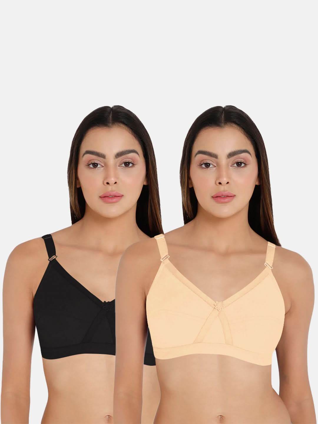 Intimacy Def-Bra Special Combo Pack - Kriss-Kross - C01 | Cotton Comfort with Sweat-Absorbent Technology - Naidu Hall Family Store