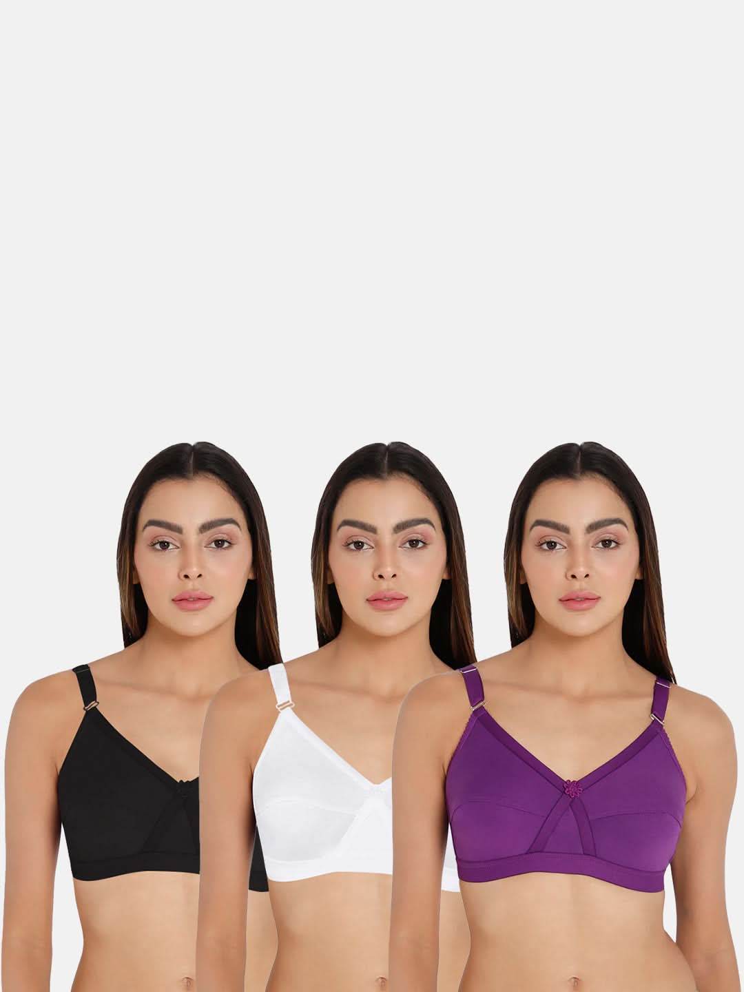 Intimacy Def-Bra Kriss-Kross Special Combo Pack – Stylish and Comfortable Everyday Bras for Women (C42) - Naidu Hall Family Store