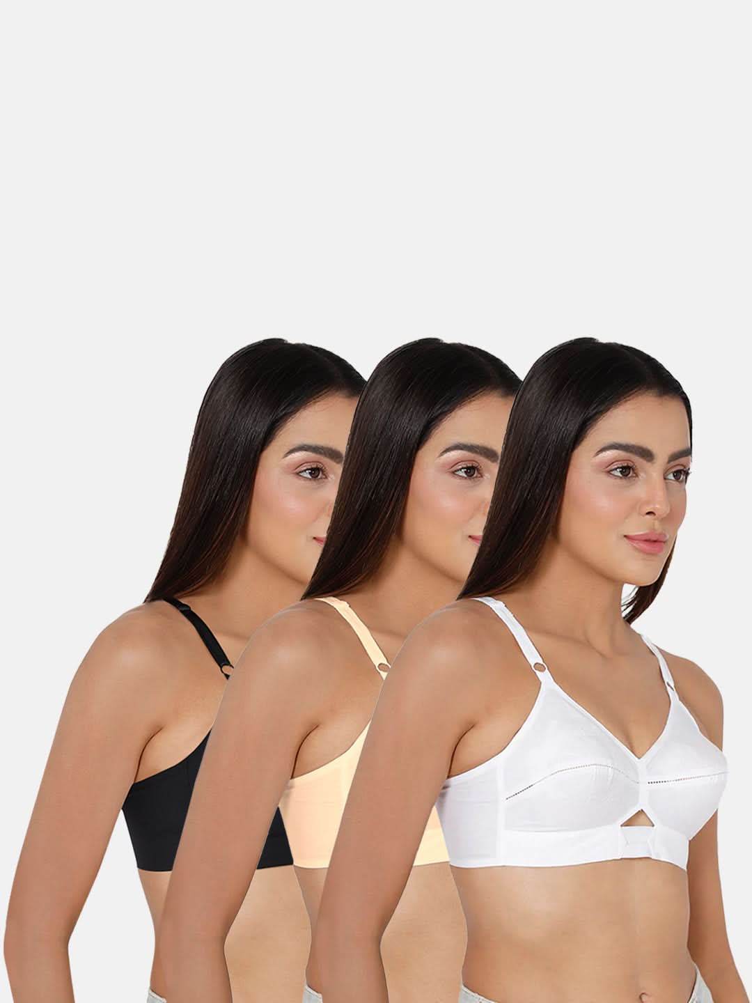 Intimacy Everyday Bra Combo Pack – Comfortable and Supportive Daily Wear Bras for All-Day Comfort (VNH2 - C63) - Naidu Hall Family Store