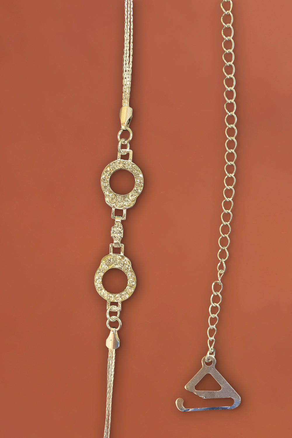 Intimacy Crystal Single Layer Detachable Strap - Silver