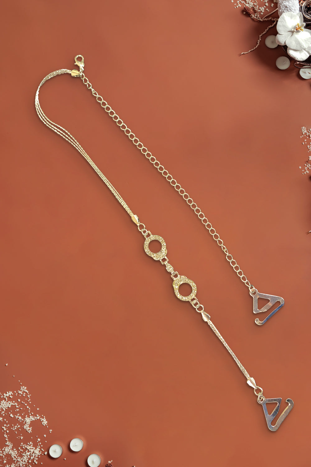 Intimacy Crystal Single Layer Detachable Strap - Silver