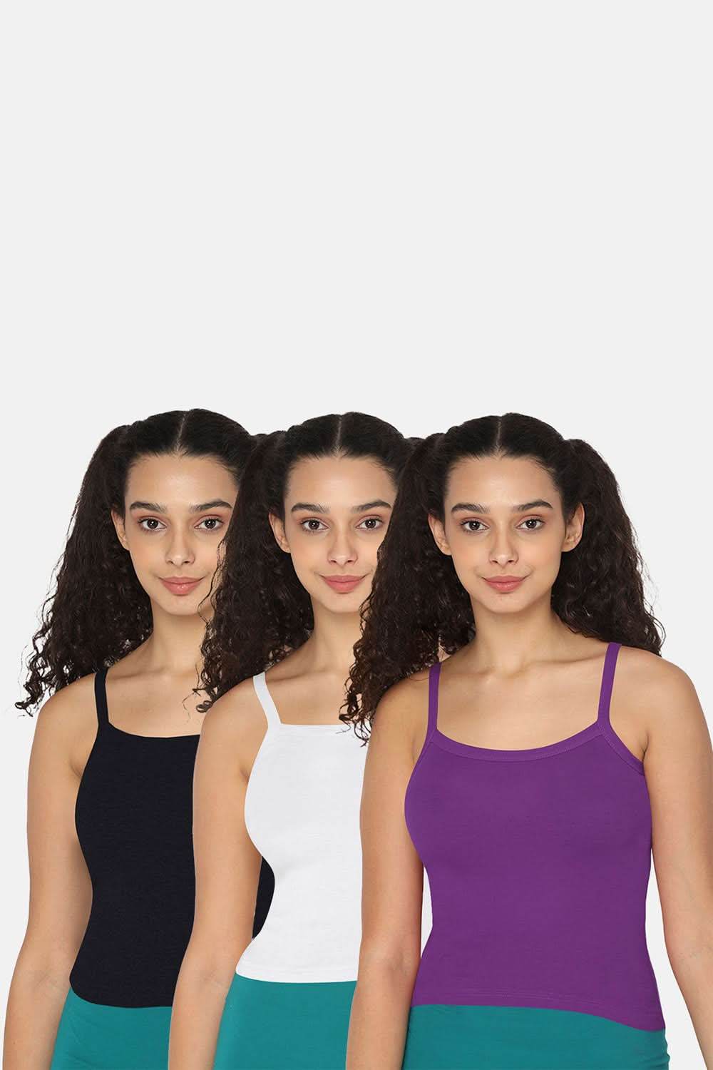 Intimacy Camisole-Slip Special Combo Pack - In01 - Pack of 3 - C42 - Naidu Hall Family Store