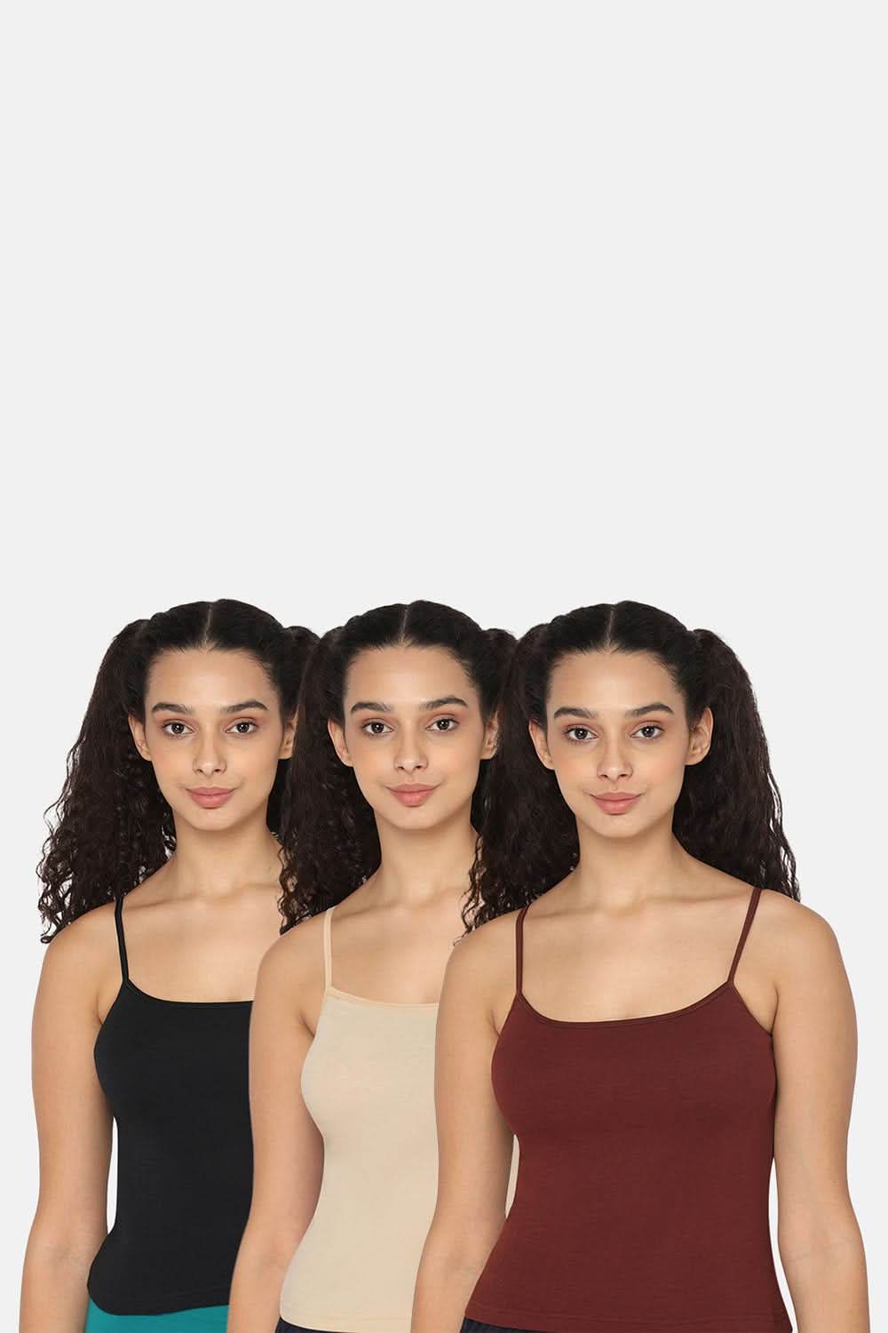 Intimacy Camisole-Slip Special Combo Pack - In02 - Pack of 3 - C54 - Naidu Hall Family Store