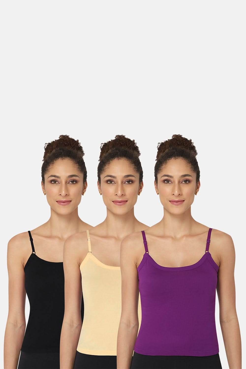 Intimacy Camisole-Slip Special Combo Pack - In05 - Pack of 3 - C34 - Naidu Hall Family Store