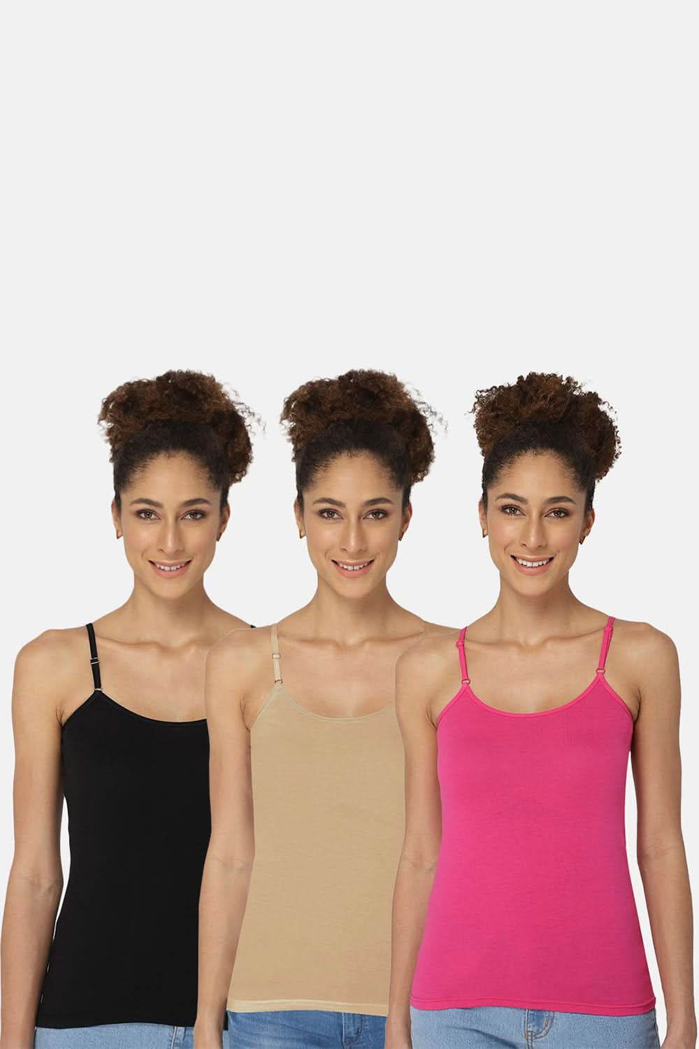 Intimacy Camisole-Slip Special Combo Pack - In08 - Pack of 3 - C66 - Naidu Hall Family Store