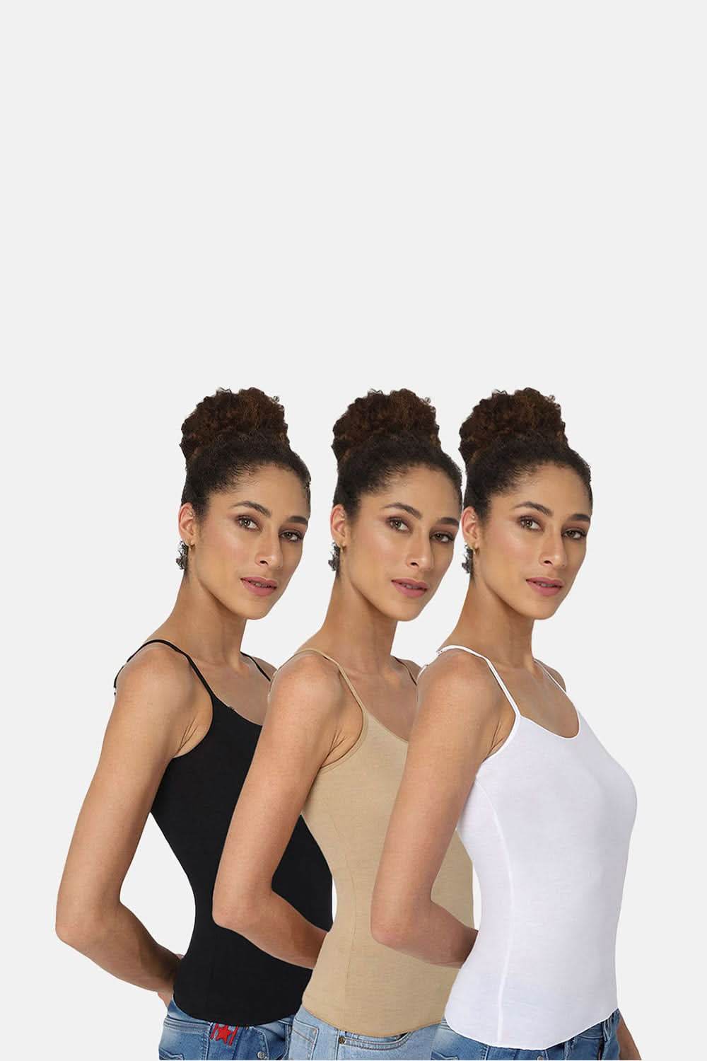 Intimacy Super Stretch Camisole Special Combo Pack - M002 - Pack of 3 - C63 - Naidu Hall Family Store