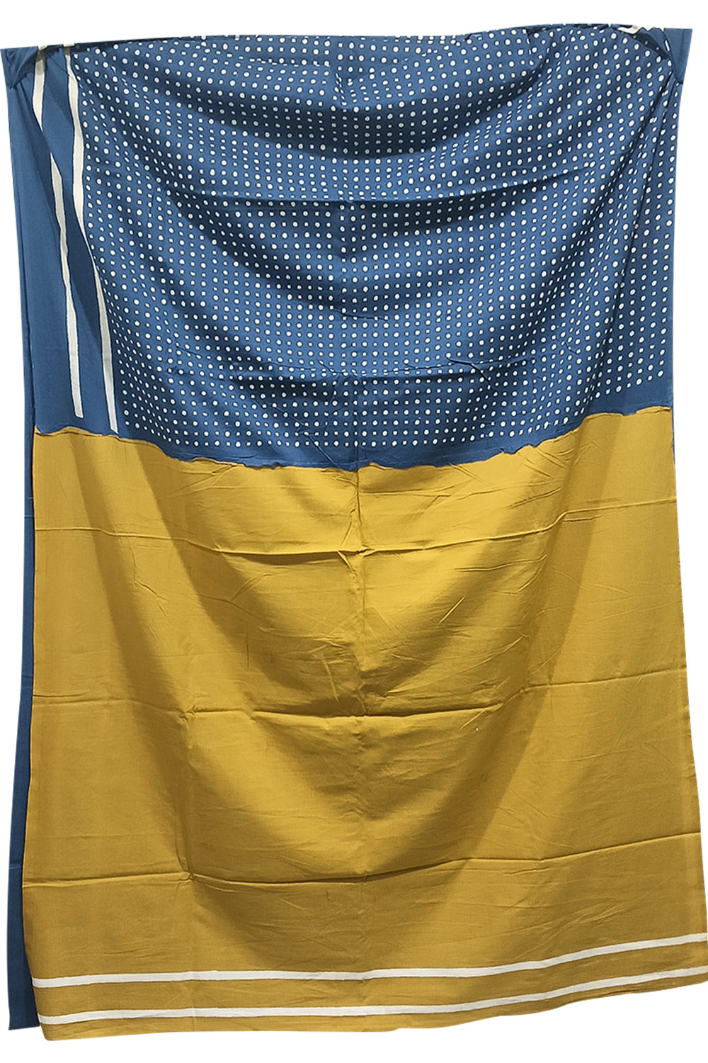 Women's Pure Cotton Jaipur Print Saree with Blouse | Soft Cotton Printed Saree for Women | Traditional, Casual & Festive Ethnic Wear - Blue - 3105