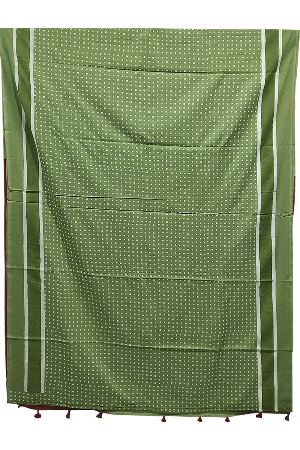 Women's Pure Cotton Jaipur Print Saree with Blouse | Soft Cotton Printed Saree for Women | Traditional, Casual & Festive Ethnic Wear - Green - 3105