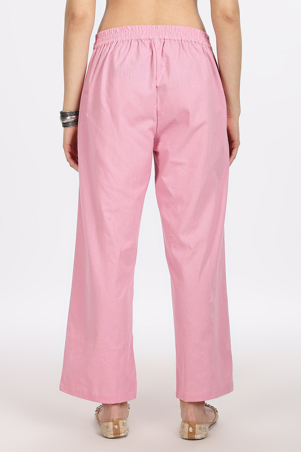 Mythri Women’s Cotton Embroidered Kurti with Asymmetric Hemline, Floral Thread Work & 3/4th Sleeves | Daily Wear Ethnic Kurta - KP25