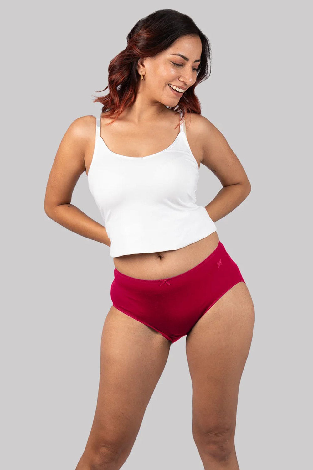 Lavos Bamboo Modal Mid Waist Hipster – Soft Outer Elastic Women’s Underwear - Pack of 3