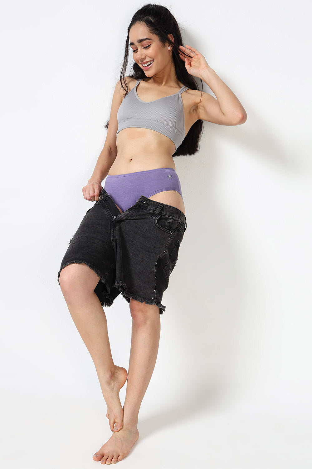 Lavos Organic Bamboo Inner elastic Mid waist Hipster for Women- Pack of 3