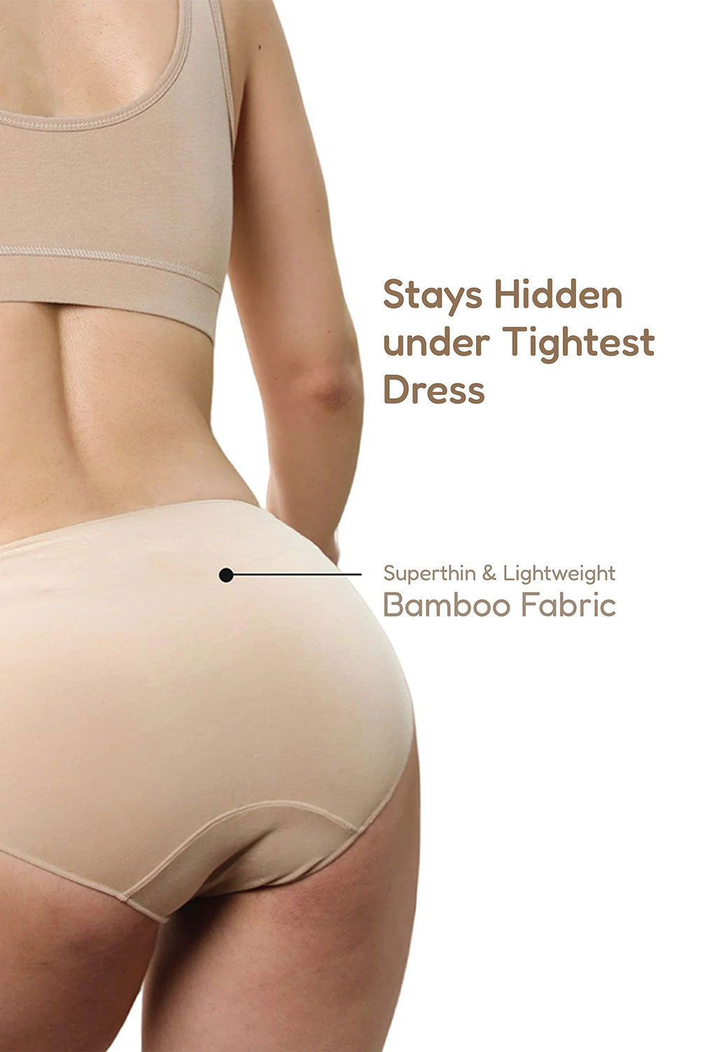 Lavos Women’s Organic Bamboo No-Marks Seamless Panty – Invisible Underwear