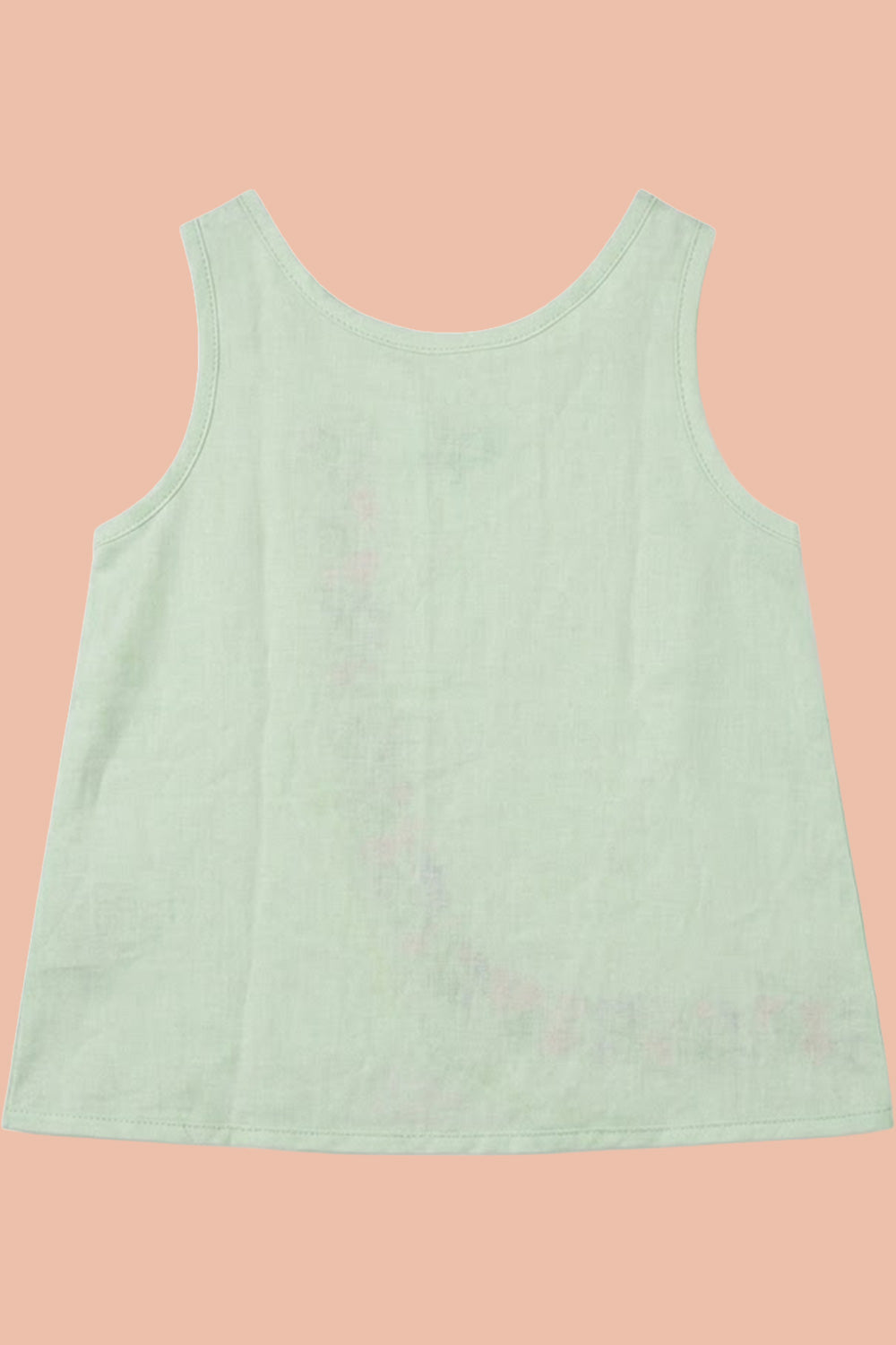 Oh Baby 100% Pure Cotton Everyday Comfort Baby Vest – Soft Breathable Infant Innerwear for Newborn Boys & Girls - Mint Green - VS11