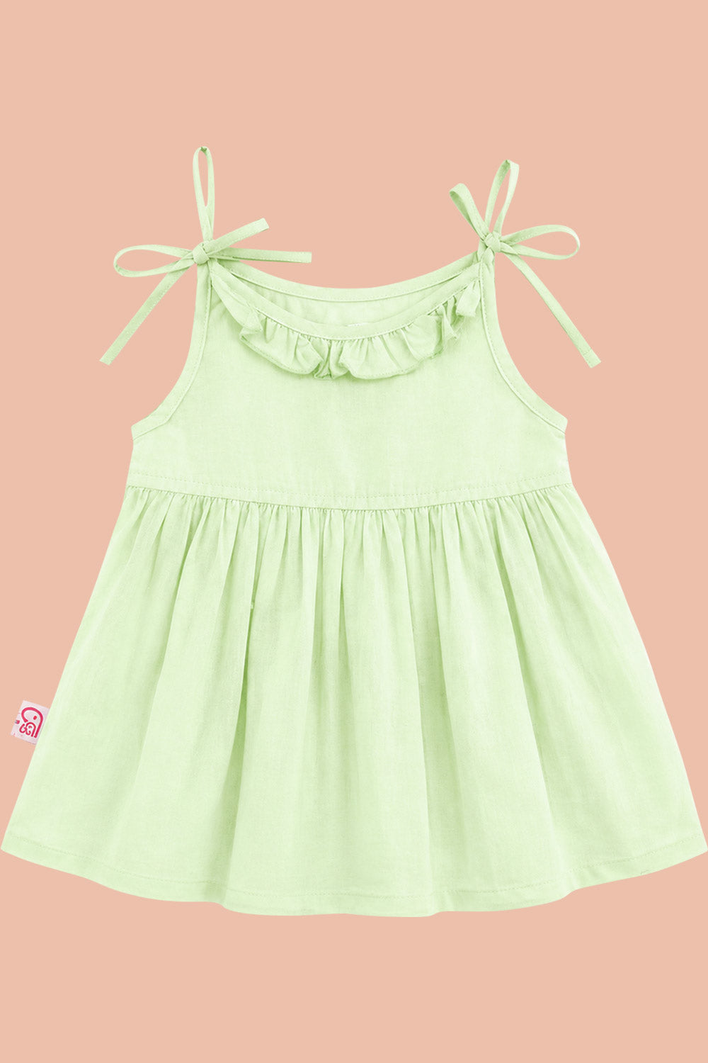 Oh Baby 100% Pure Cotton Everyday Comfort Baby Vest – Soft Breathable Infant Innerwear for Newborn Boys & Girls - Mint Green - FR07