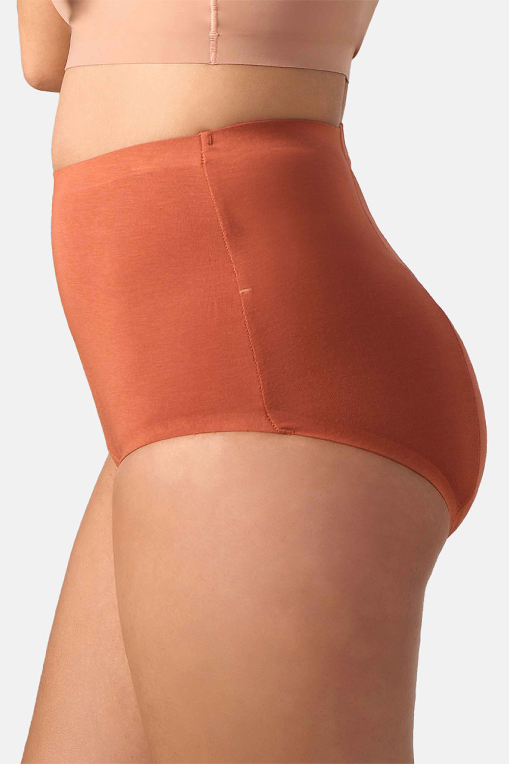 Mahina Reusable & Leak Proof Period Panty Baked Clay Modal High Rise Heavy Flow Pack of 1