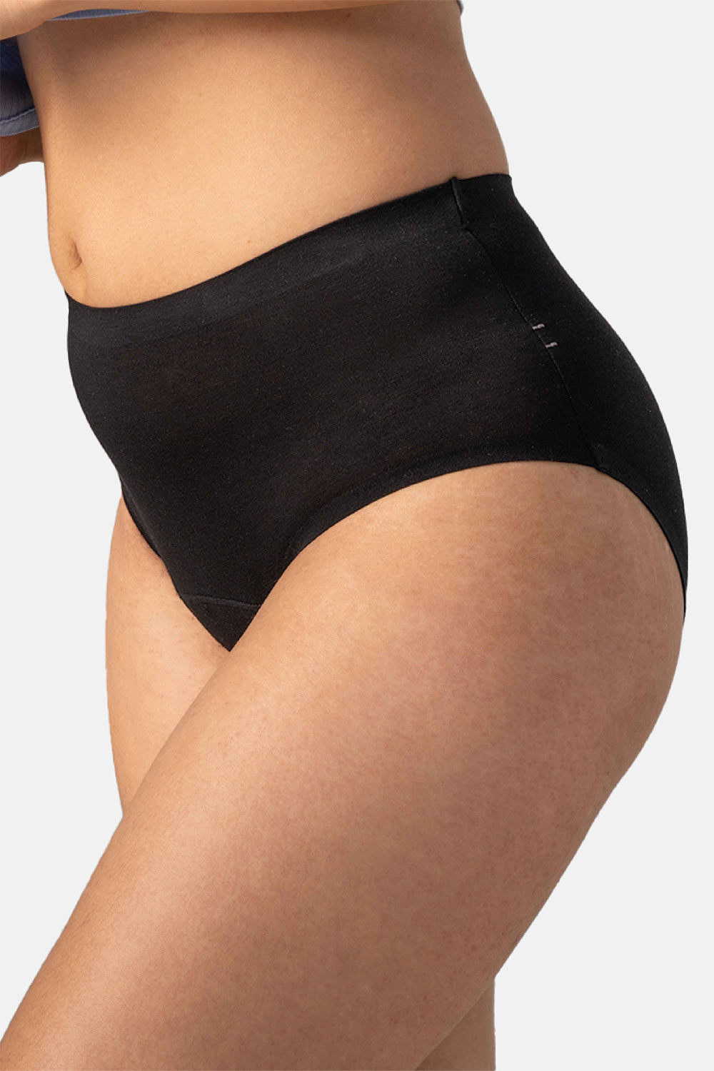 Mahina Reusable & Leak Proof Period Panty Black Cotton High Rise Super Heavy Flow Pack of 1