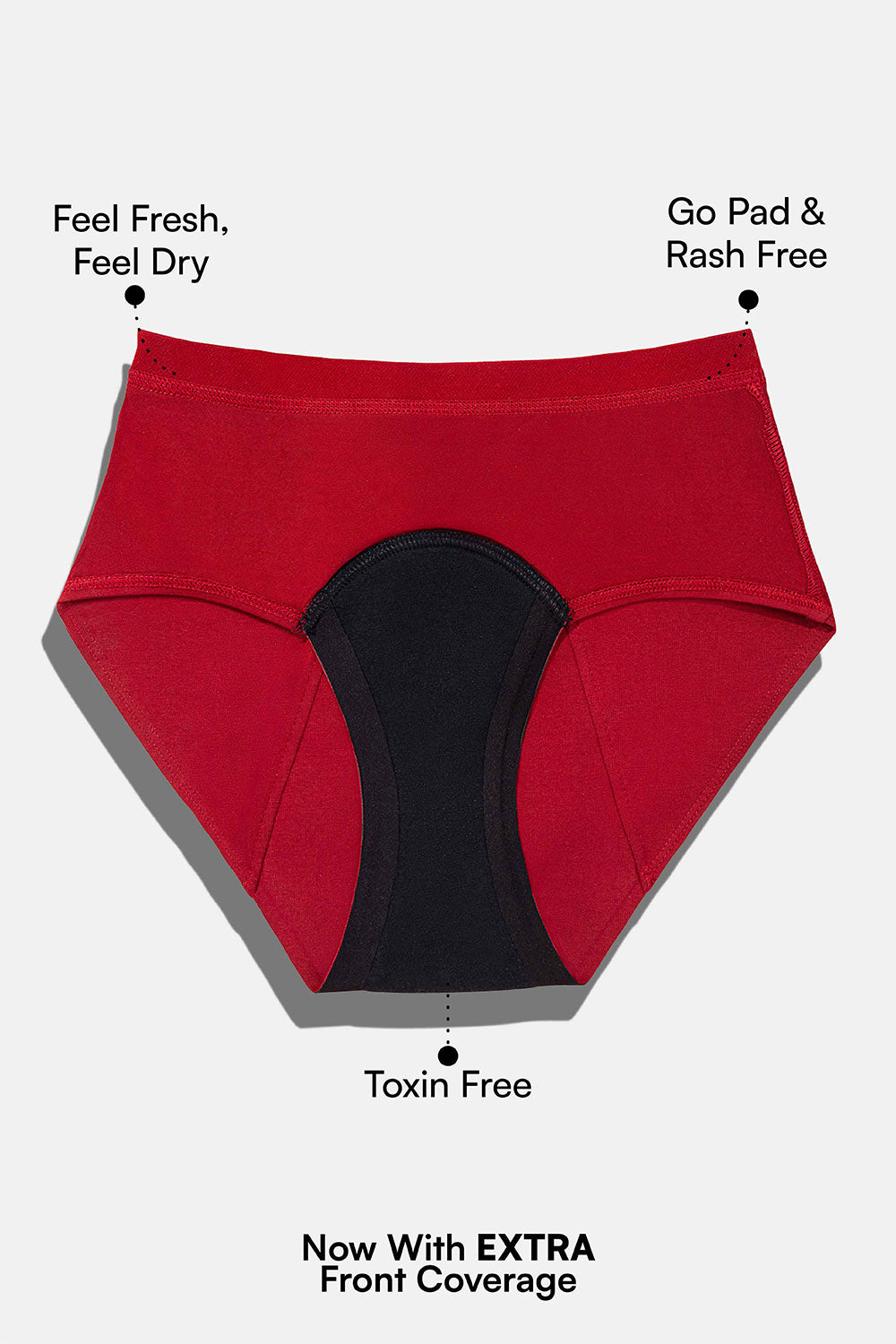 Mahina Reusable & Leak Proof Period Panty Roebuck Cotton Mid Rise Super Heavy Flow Pack of 1