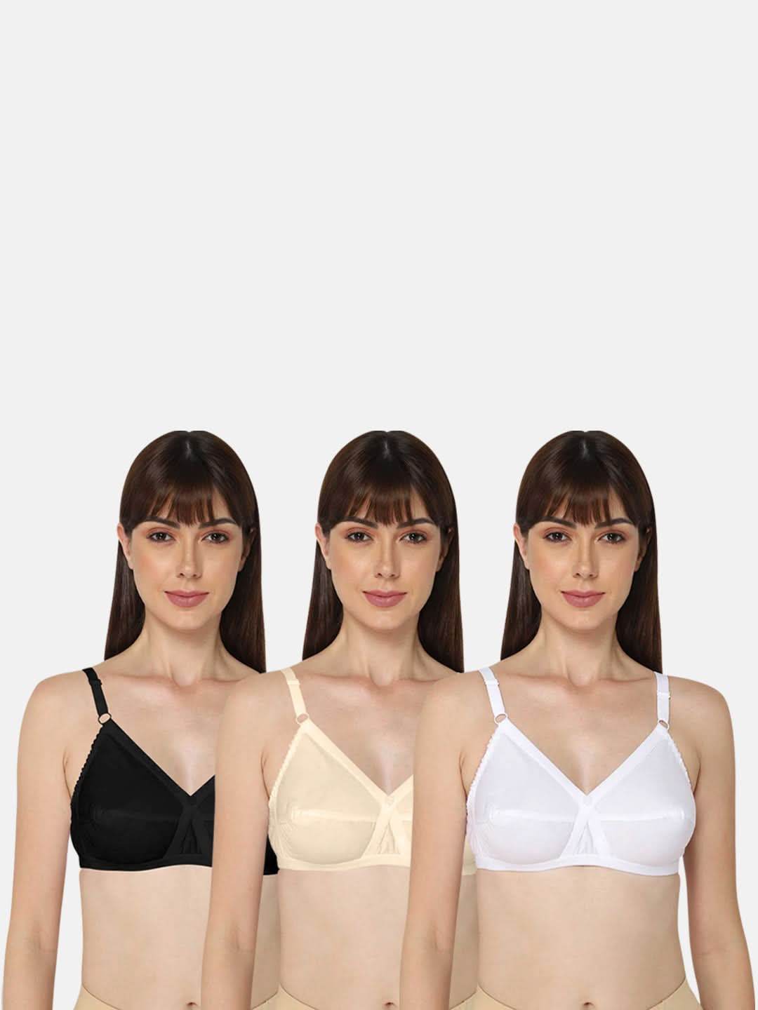 Naidu Hall Heritage Bra Combo Pack – Cross Design for Superior Comfort and Support (C63) - Naidu Hall Family Store