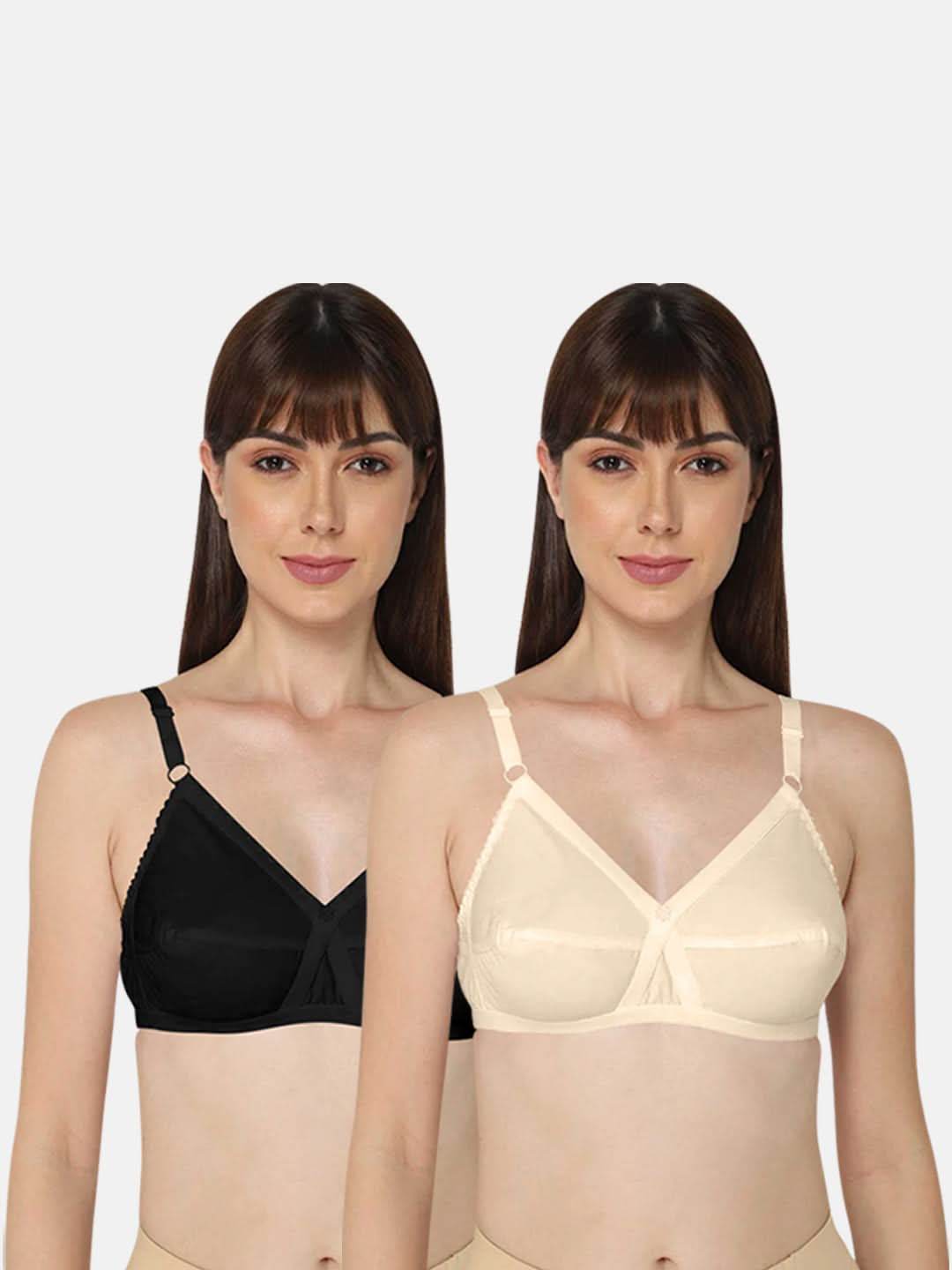 Naidu Hall Heritage Bra Combo Pack – Cross-Back Design for Comfort and Support (C01) - Naidu Hall Family Store