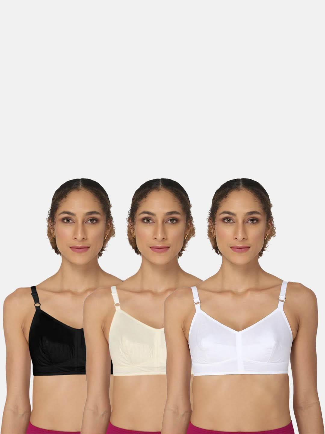 Naidu Hall Heritage Bra Combo Pack – Elegant and Supportive Bras for Everyday Comfort (E-SB, C63) - Naidu Hall Family Store