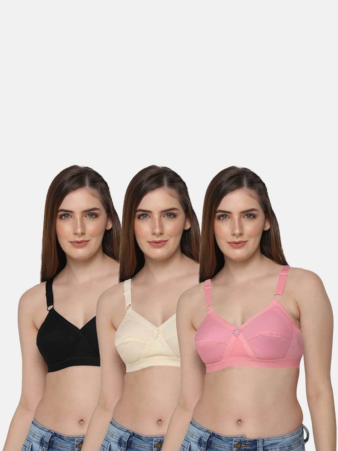 Intimacy Def-Bra Full Figure Special Combo Pack – Supportive and Comfortable Bras for Curvy Women (C67) - Naidu Hall Family Store