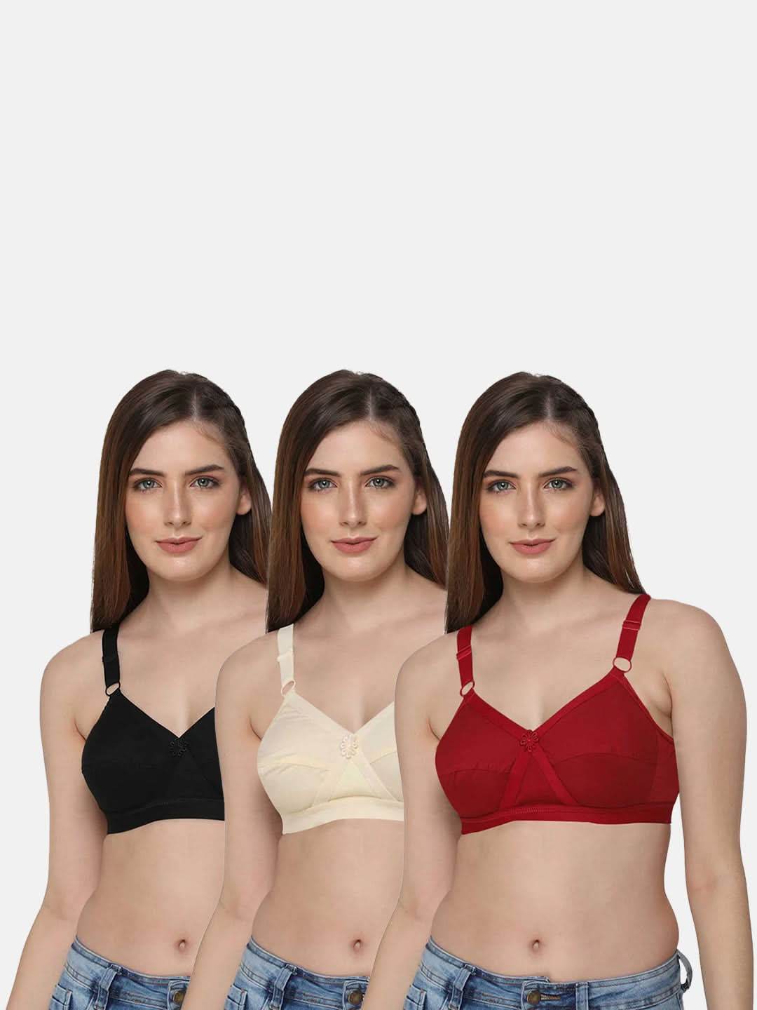 Intimacy Full-Figure Def-Bra Combo Pack – Comfortable and Supportive Bras for Curvy Women (C70) - Naidu Hall Family Store