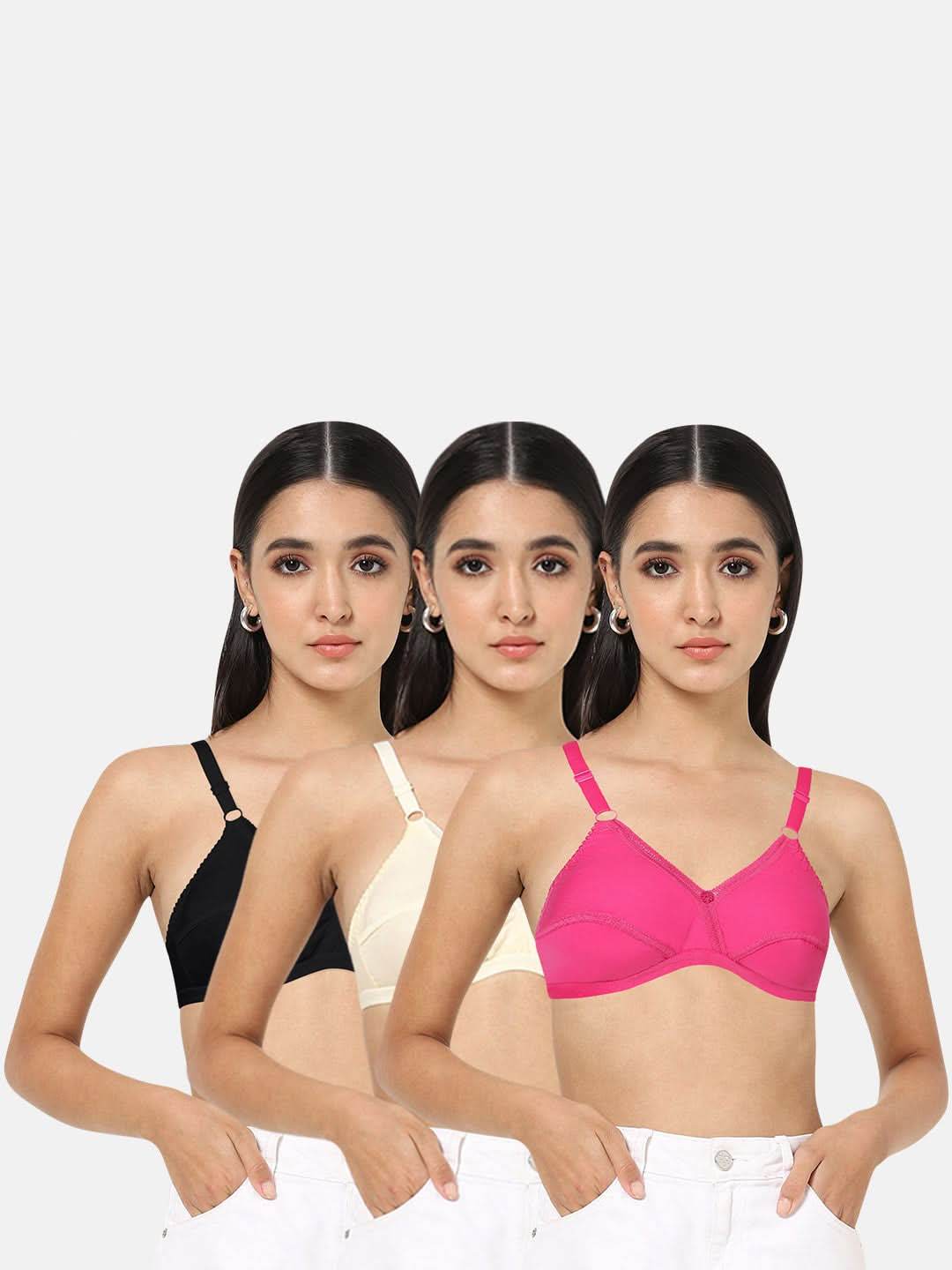 Naidu Hall Lovable Heritage Bra Combo Pack – Classic Comfort and Support for Everyday Wear (C66) - Naidu Hall Family Store