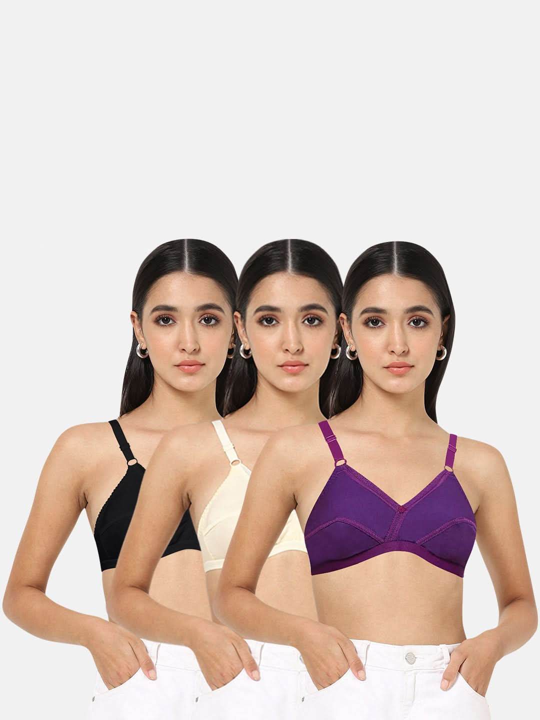 Naidu Hall Heritage Bra Combo Pack – Soft, Comfortable, and Lovable Bras for Everyday Wear (C34) - Naidu Hall Family Store