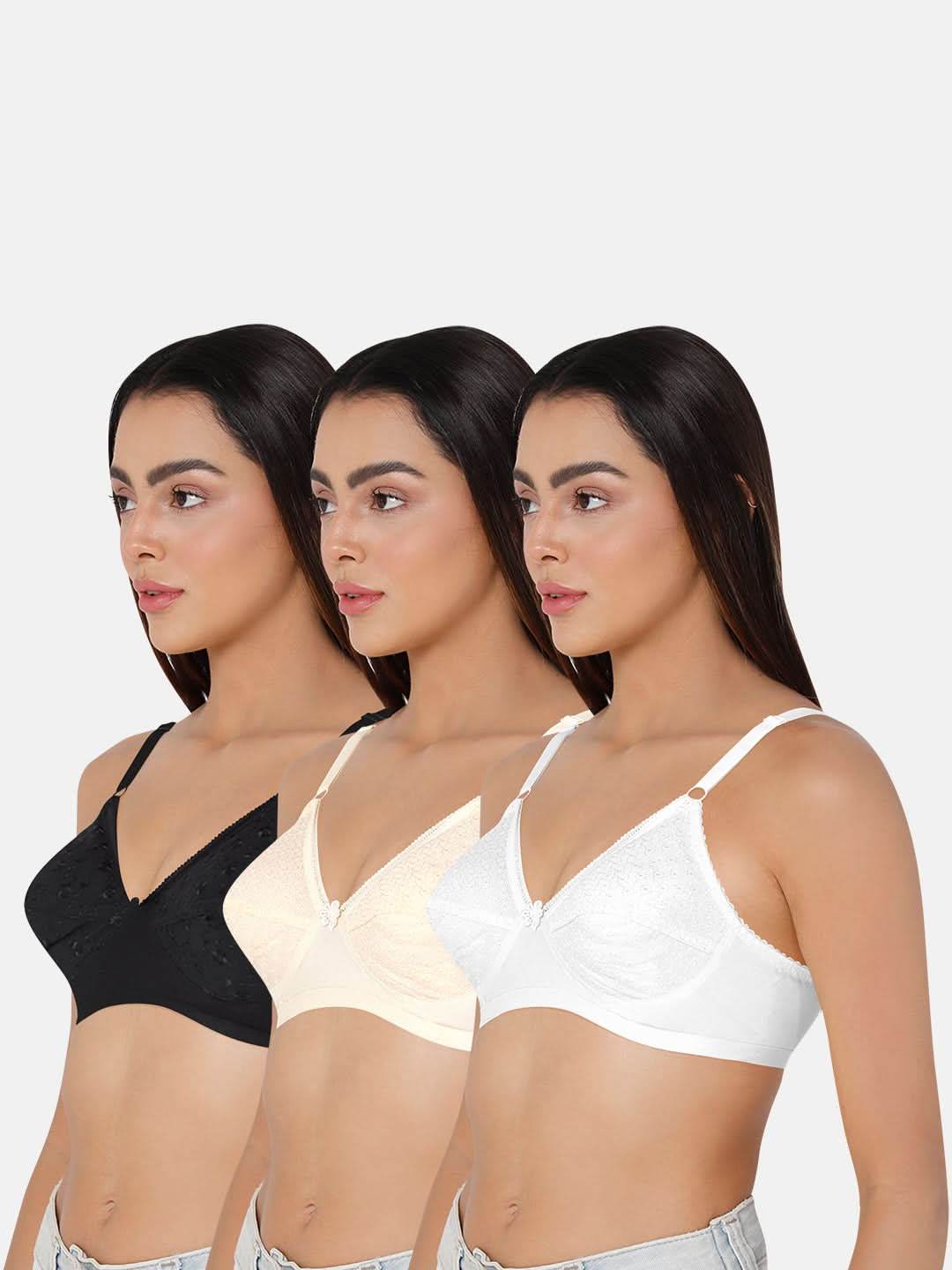 Naidu Hall Heritage Naturalle-Hak Bra Combo Pack – Soft, Comfortable Support for Everyday Wear (C63) - Naidu Hall Family Store