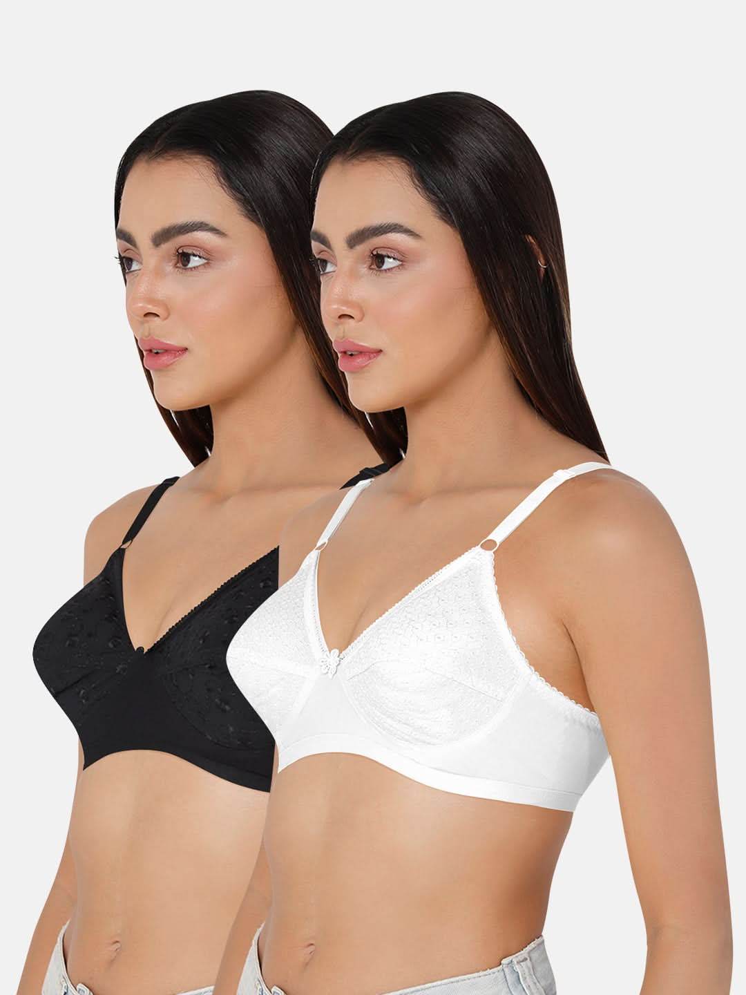 Naidu Hall Heritage Naturalle-Hak Bra Combo Pack – Soft and Supportive Everyday Comfort for All-Day Wear (C02) - Naidu Hall Family Store